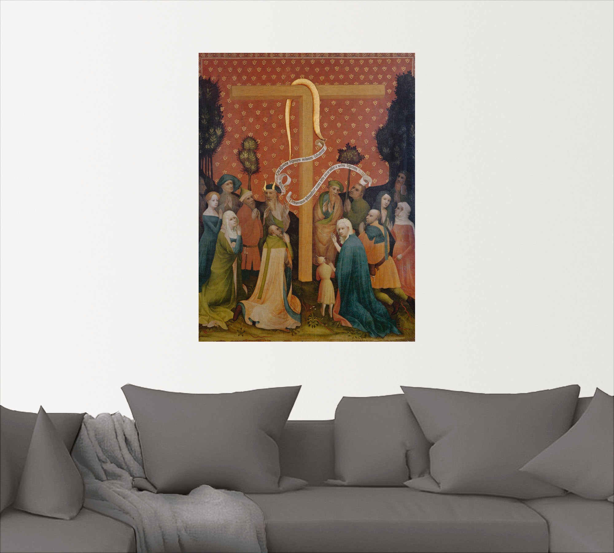 Artland Wandbild »Goldene Tafel«, Religion, (1 St.), als Leinwandbild, Wandaufkleber oder Poster in versch. Größen