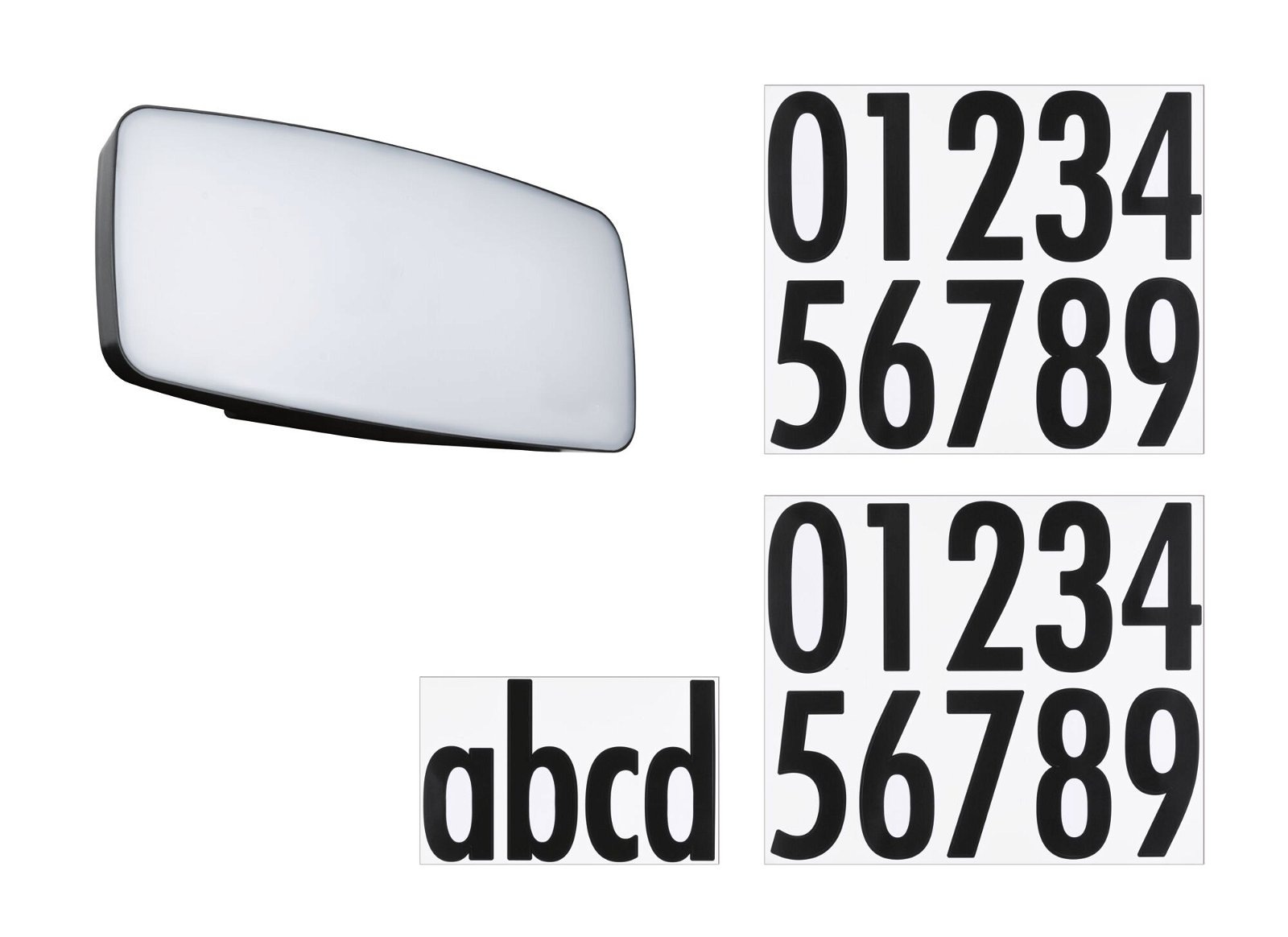 Paulmann LED Außen-Wandleuchte »Hausnummernleuchte IP44276x73mm 6,5W 430lm 230V Anthrazit Kunststoff«, 1 flammig, Smart Home Zigbee 3.0 Dämmerungssensor Tunable Warmwhite
