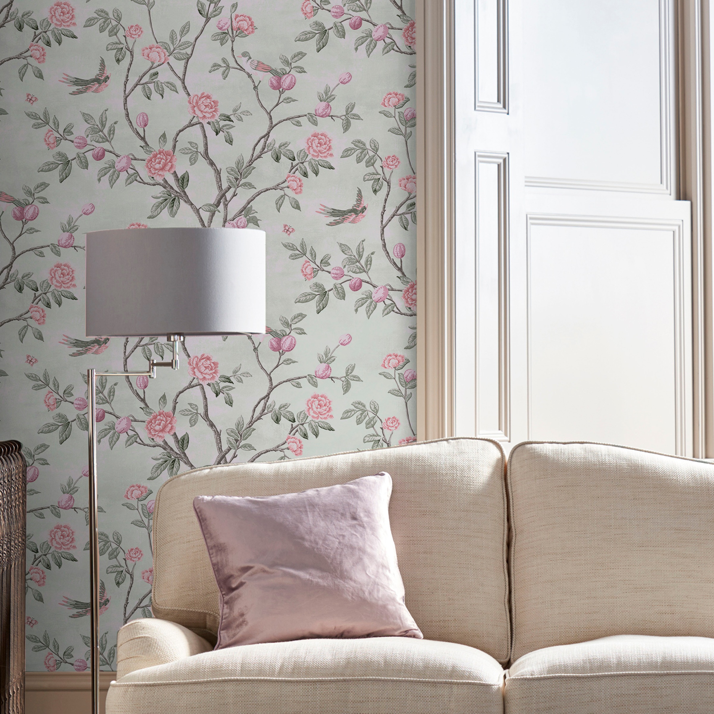 LAURA ASHLEY Vliestapete »Eglantine«, gemustert, FSC® zertifiziert, mit lebhaftem Druck, 10 Meter Länge