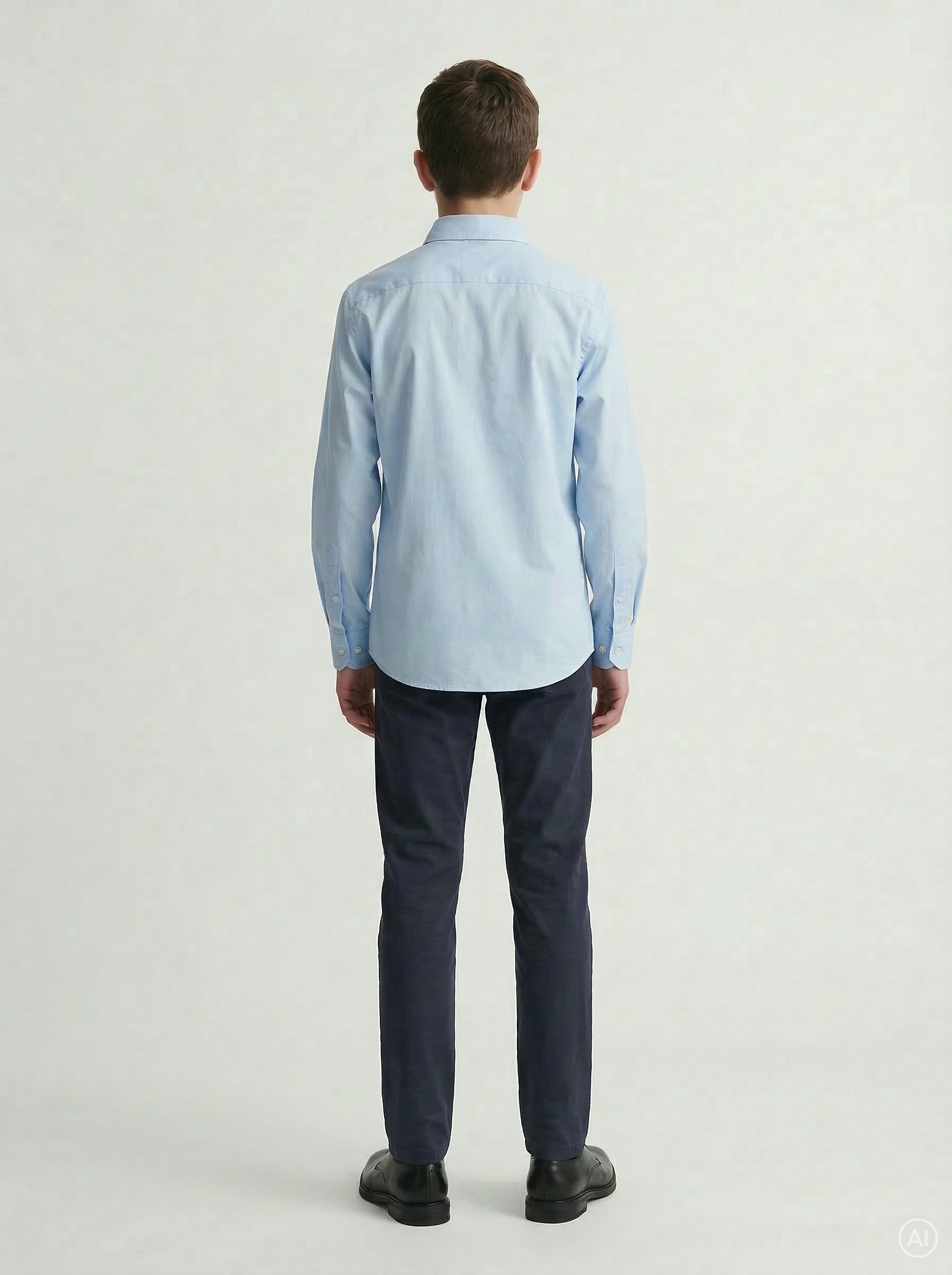 Jack & Jones Junior Langarmhemd »JJEAXEL elastisch und einfach kombinierbar« unifarben, modisch, regular fit, Web, Hemdkragen