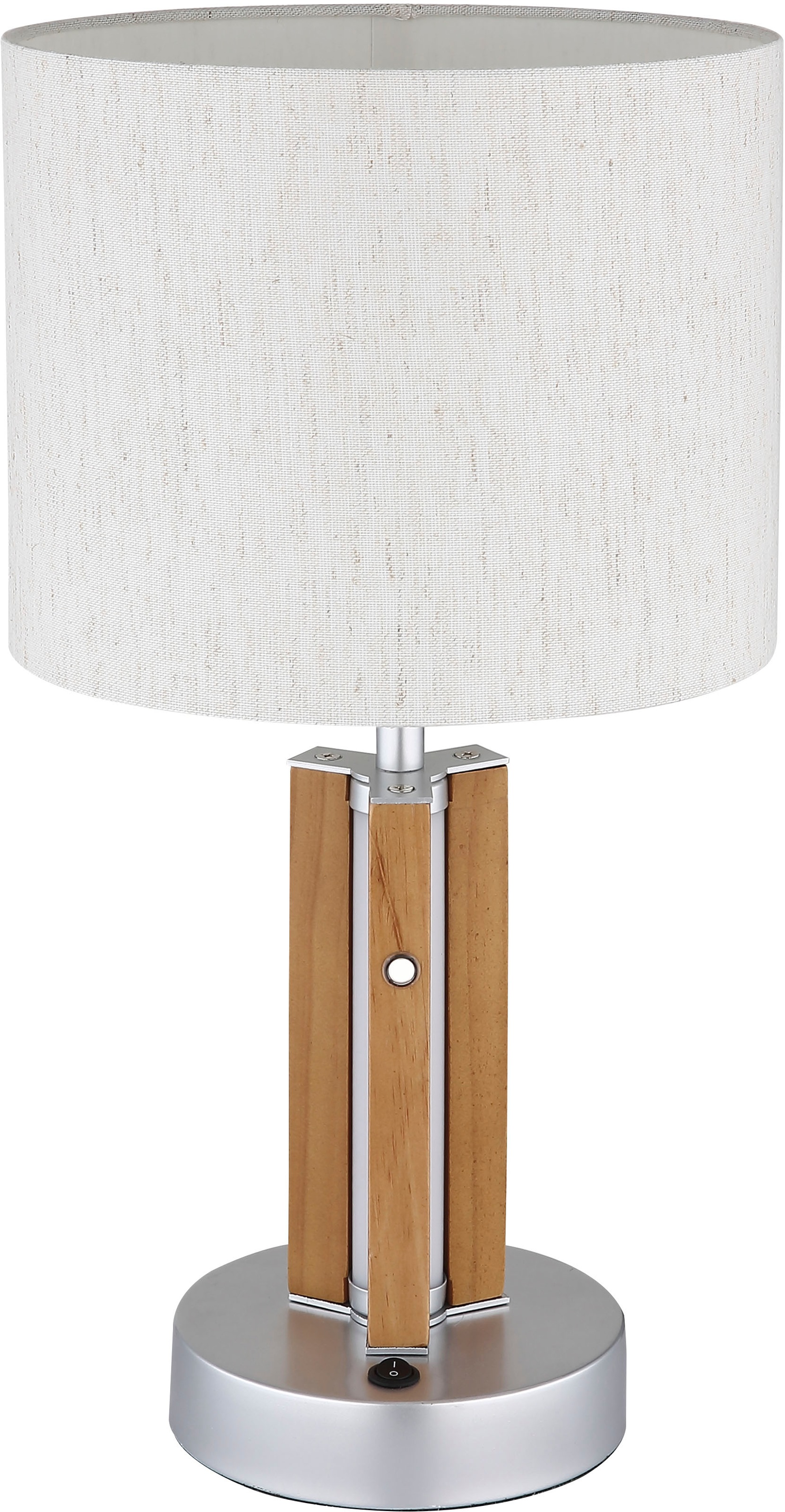 NOWA Tischleuchte »TAUGUS« E27 1 Stk. Tischlampe, Textil, Touch Ein/Aus, Wo günstig online kaufen