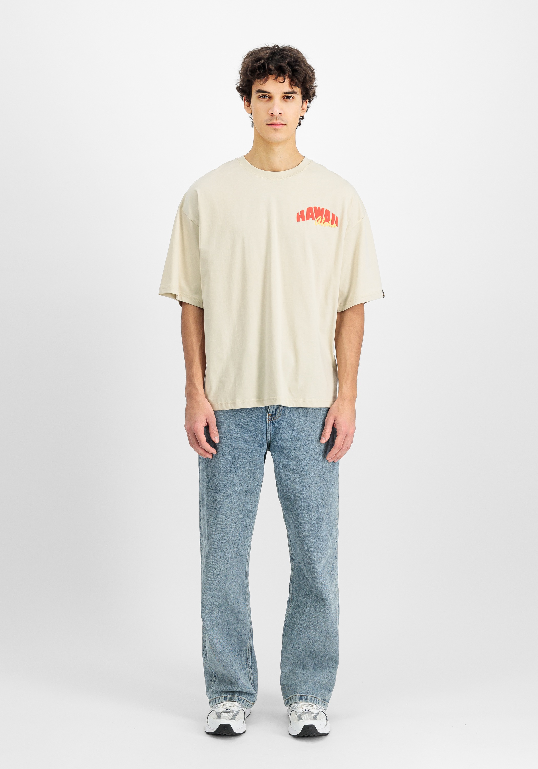 Alpha Industries T-Shirt »Alpha Industries Men - T-Shirts Hawaii Aloha Backprint T-Shirt«