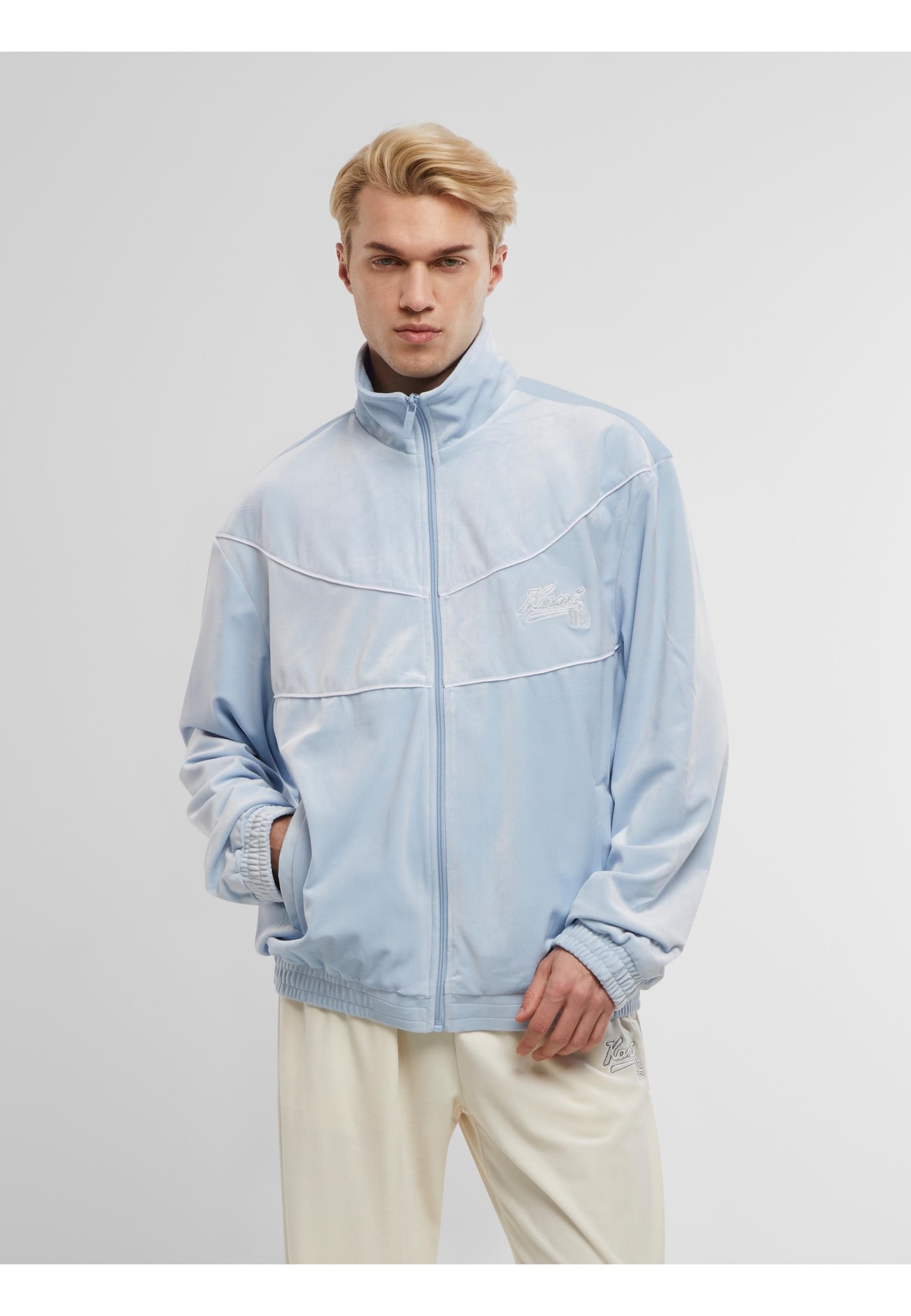 Karl Kani Trainingsjacke »Karl Kani KM251-011-1 Sport Patch Essential Trackjacket« 1 Stk. tlg. ohne Kapuze