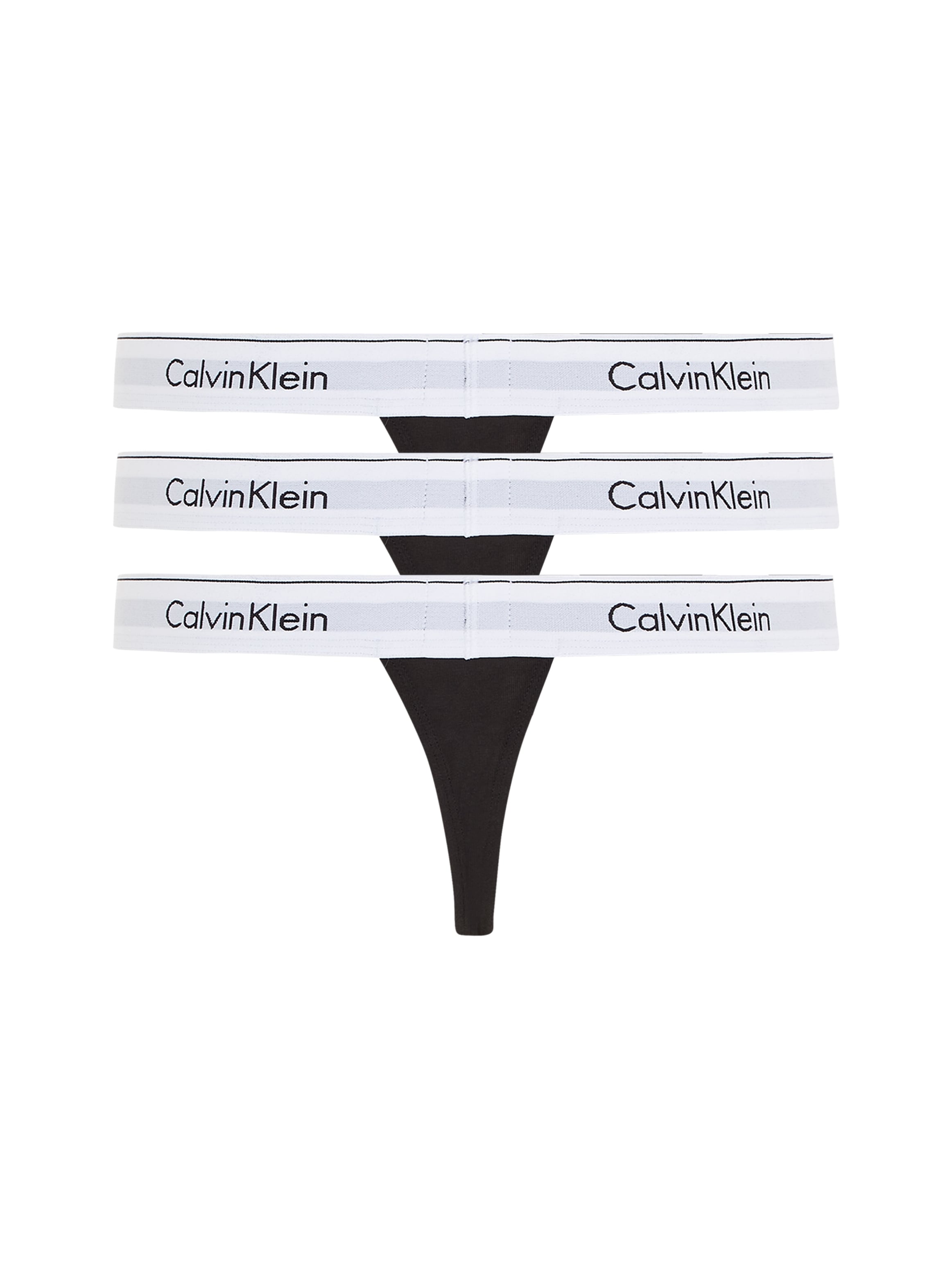 Calvin Klein Underwear String »THONG 3PK«, (Packung, 3 St., 3er-Pack), mit Logo-Elastikbund