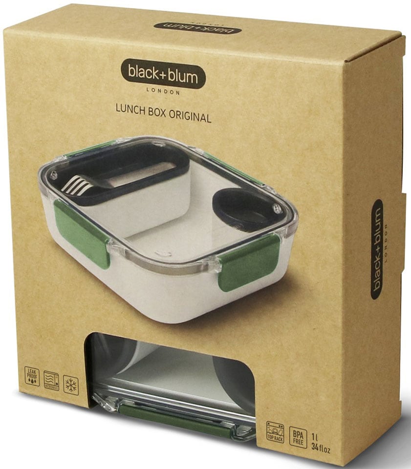 black+blum Lunchbox, (1 tlg.), inklusive Innenbehälter und Saucenbecher, 1000 ml