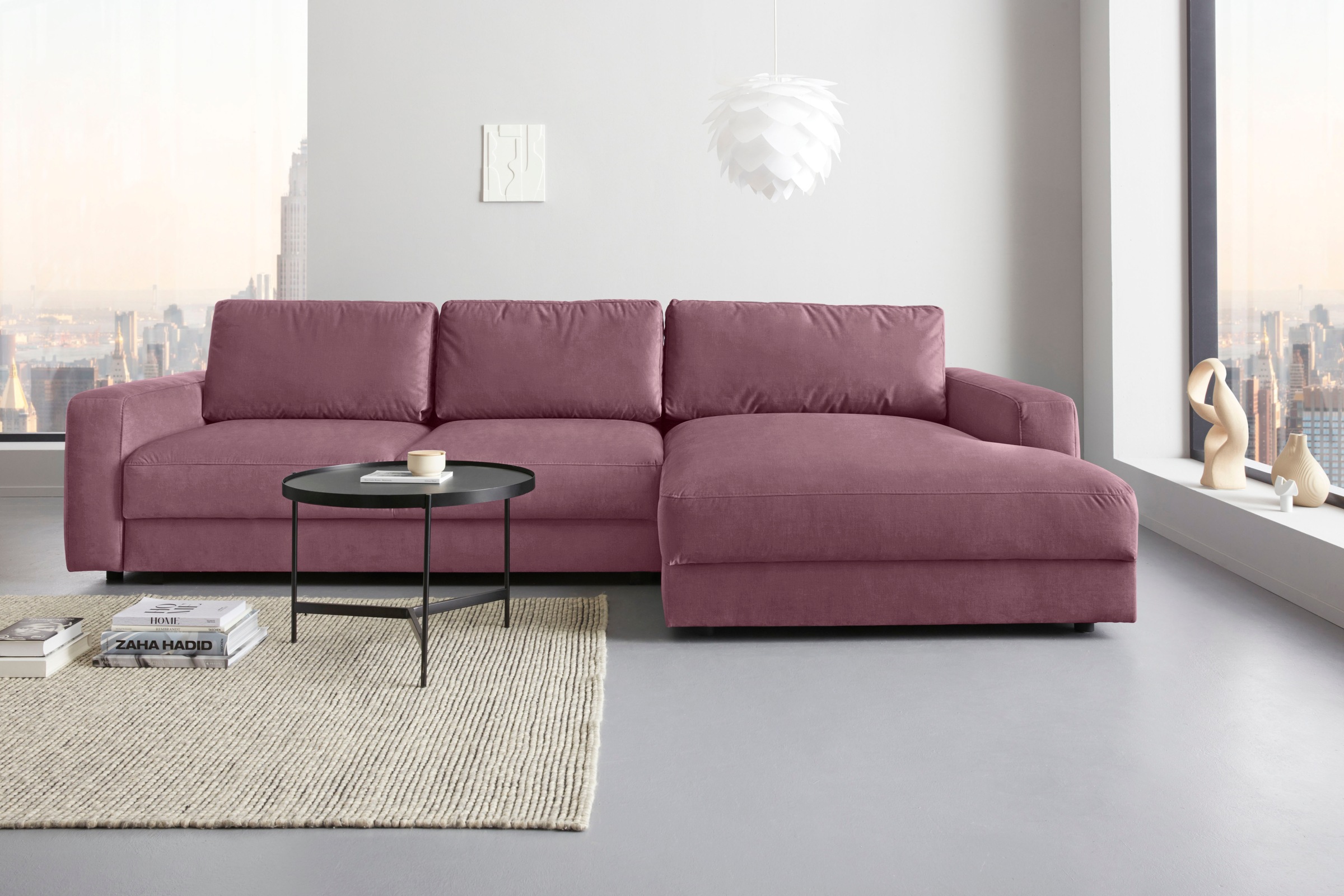 Home affaire Ecksofa »Bloomfield, elegant, viel Platz, Mega Couch, Breite 3 günstig online kaufen