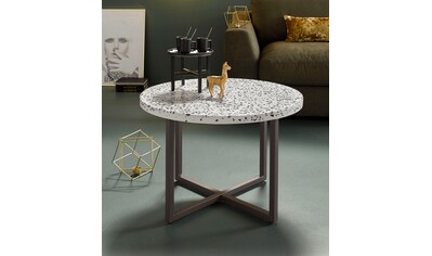 INOSIGN Beistelltisch »Steph«, mit schönem Metallgestell und edler Terrazzo-Tischplatte kaufen