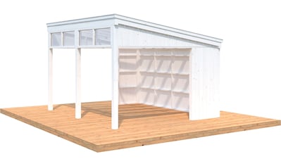 Palmako Holzpavillon »Nova«, mit Oberlicht, BxT: 432x376 cm, weiß kaufen