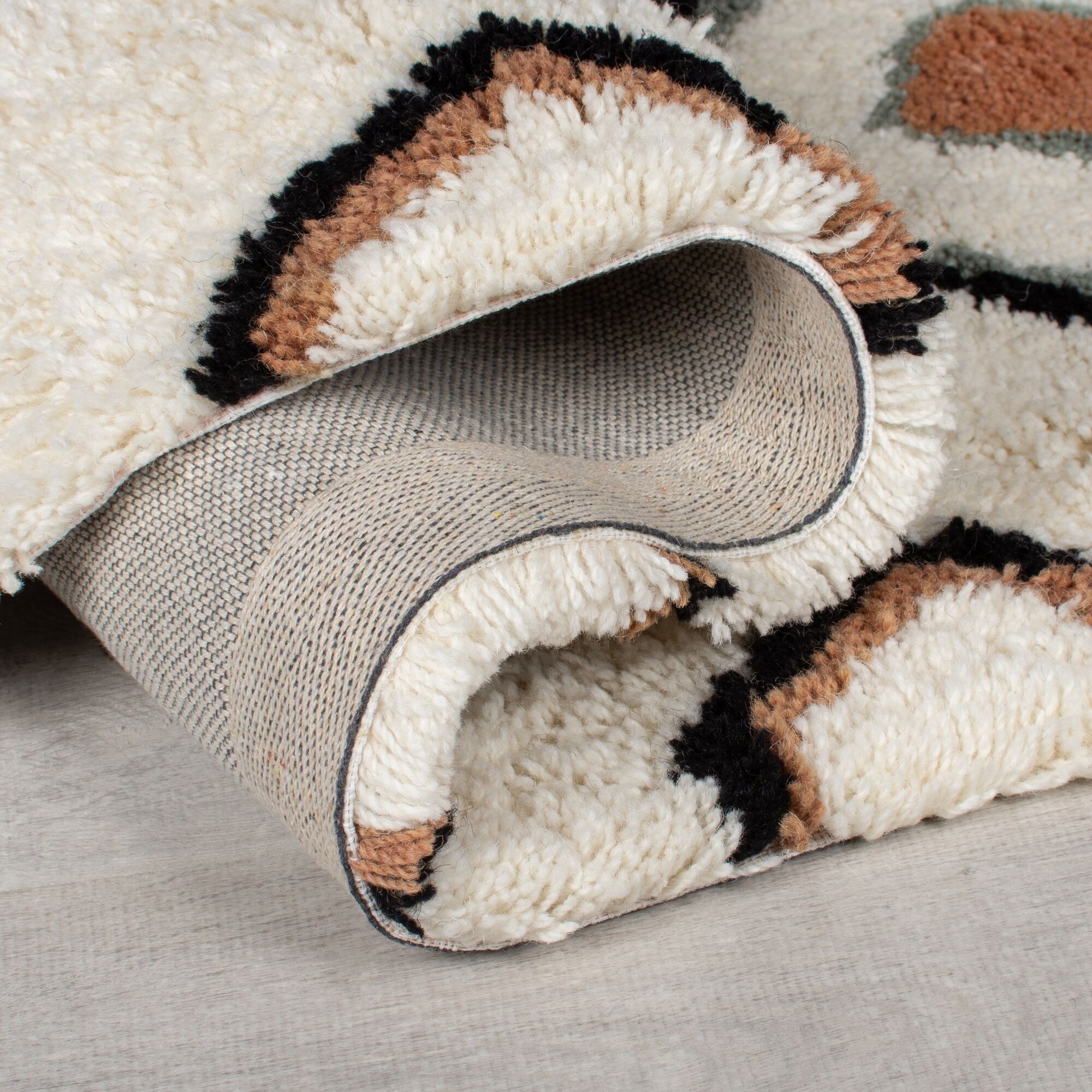 FLAIR RUGS Wollteppich »Midar Shaggy«, rechteckig, 25 mm Höhe, Shaggy-Teppich Midar aus Berberwolle