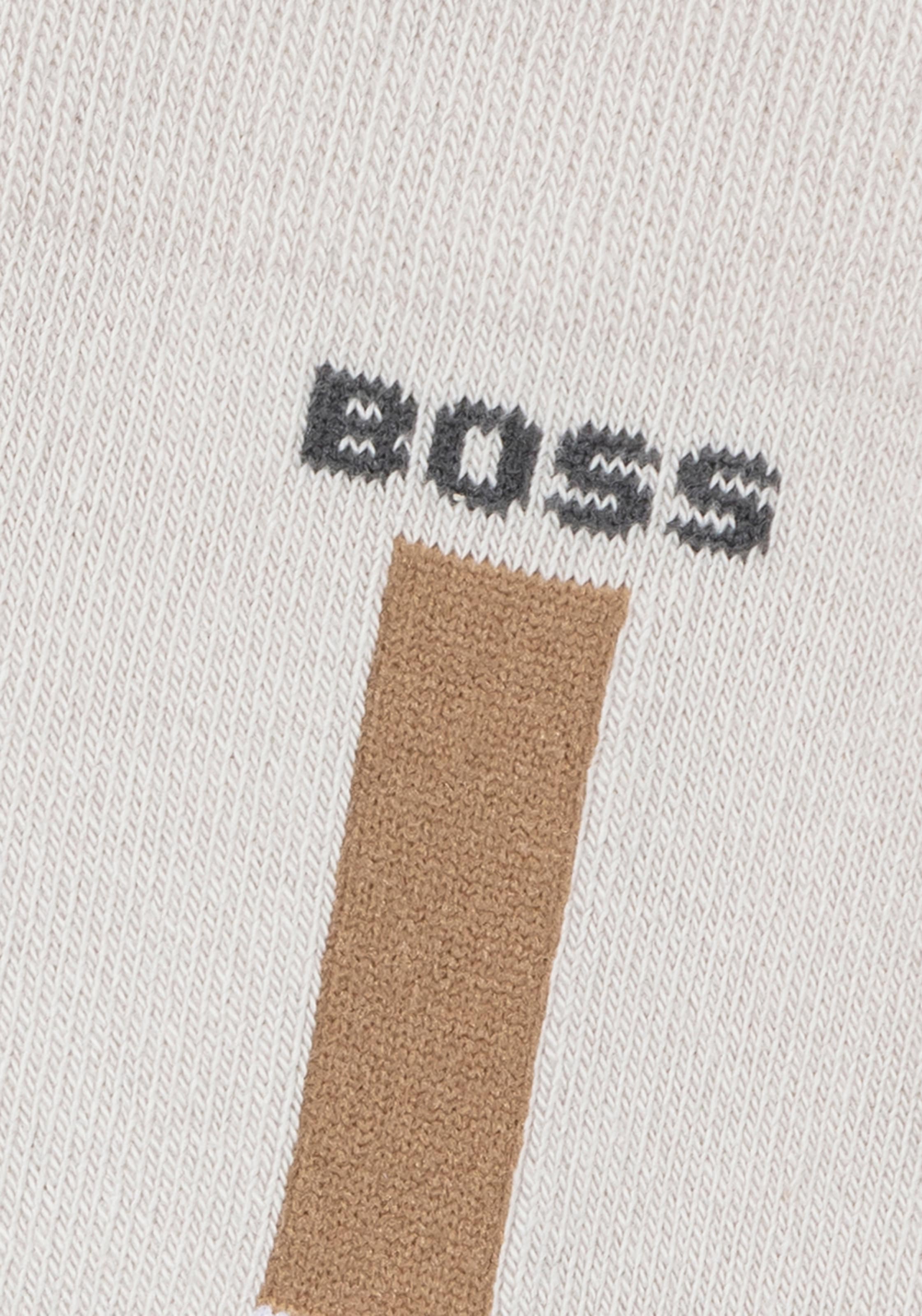 BOSS Businesssocken, (Packung, 2 Paar), mit Kontrasteinsätzen