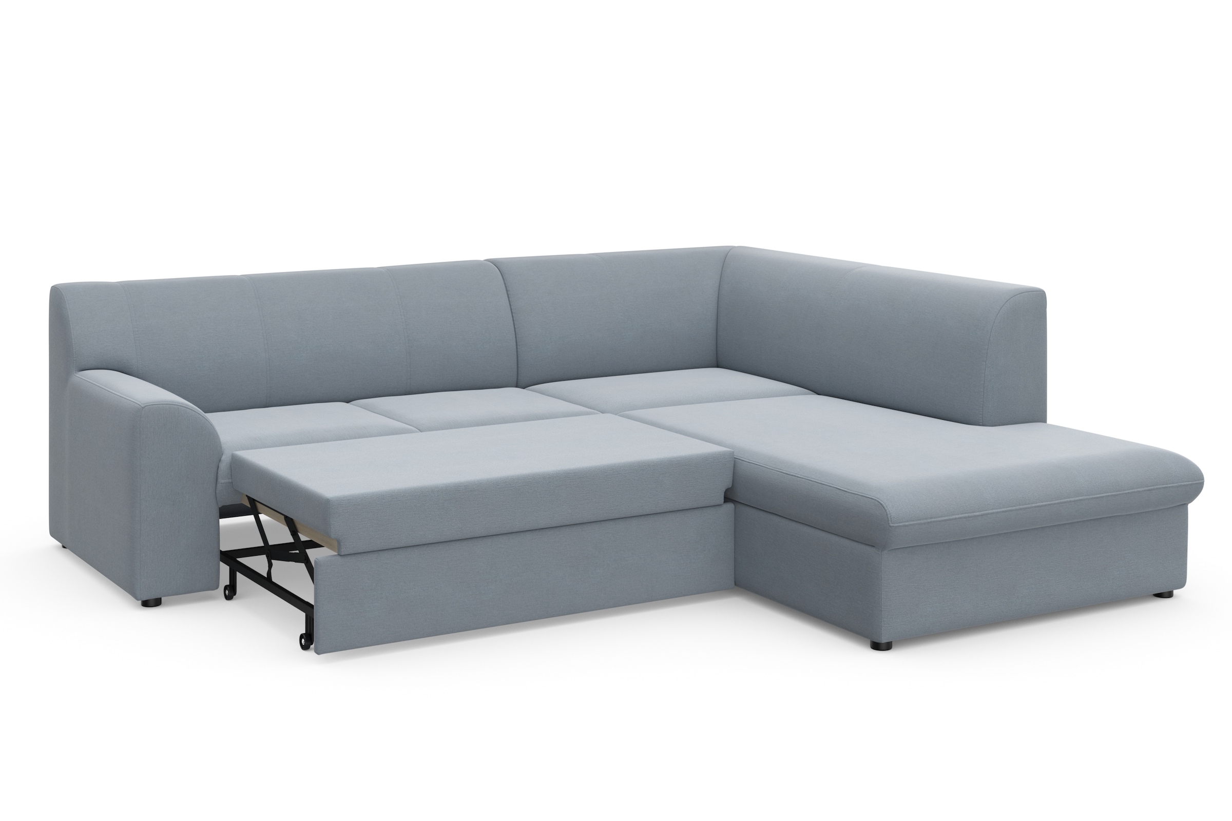 DOMO collection Ecksofa »Topper zeitlos elegant, kompakte Stellmaße, OTTOs Choice, L-Form«, mit Ottomane, wahlweise mit Schlaffunktion