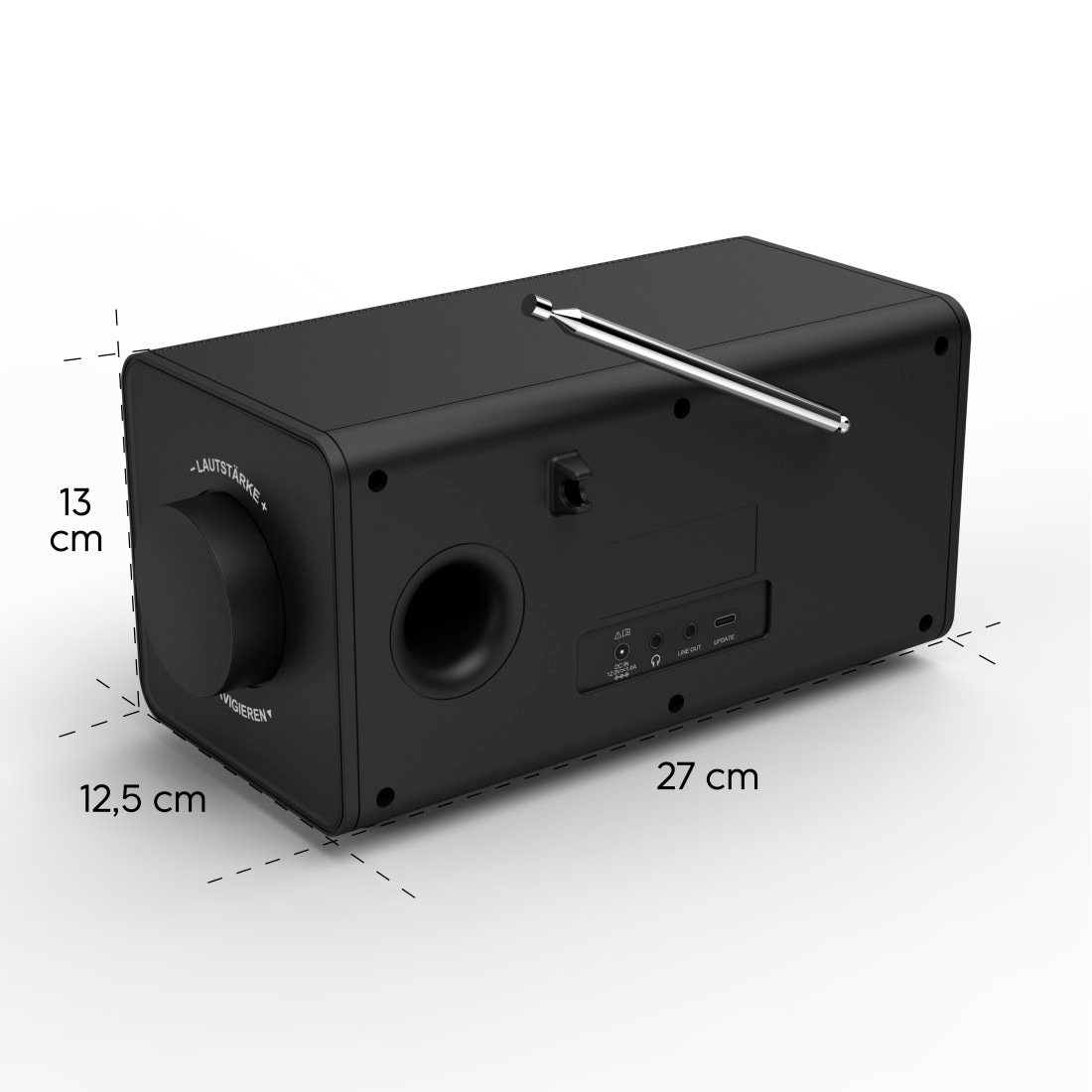 Hama Digitalradio (DAB+) »DAB-Radio (mit Bluetooth, Digitalradio, FM/DAB plus, Radiowecker)«, (5 W)