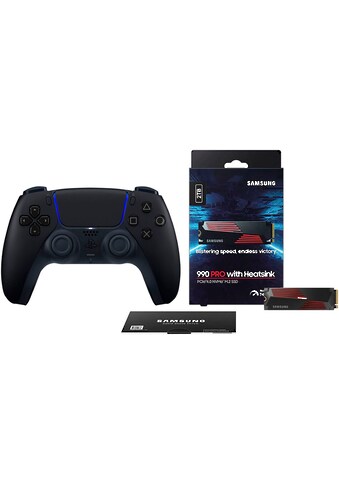 Controller »PS5 DualSense +Samsung 990 PRO Heatsink interne SSD mit 2TB«, (Set,...