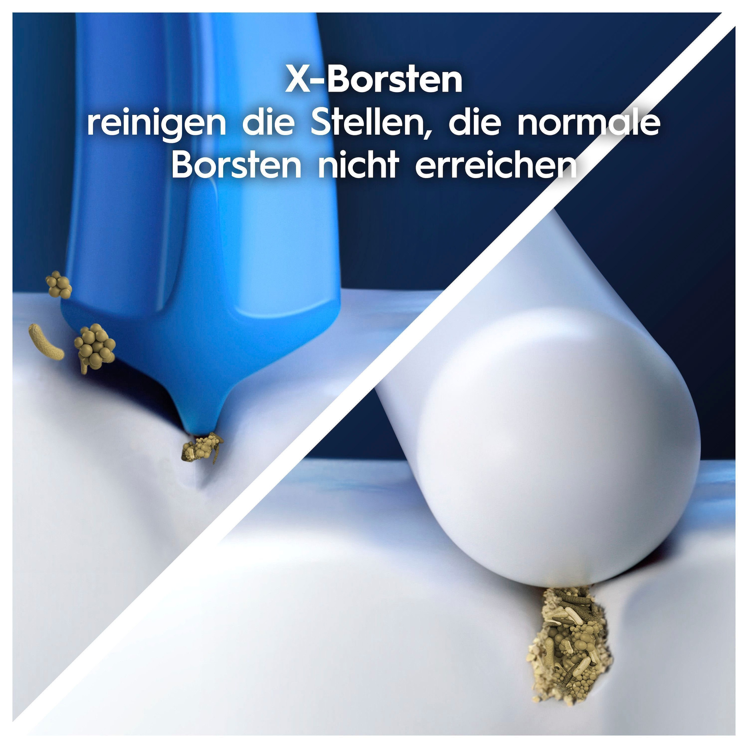 Oral-B Aufsteckbürsten »Pro Tiefenreinigung«, X-förmige Borsten