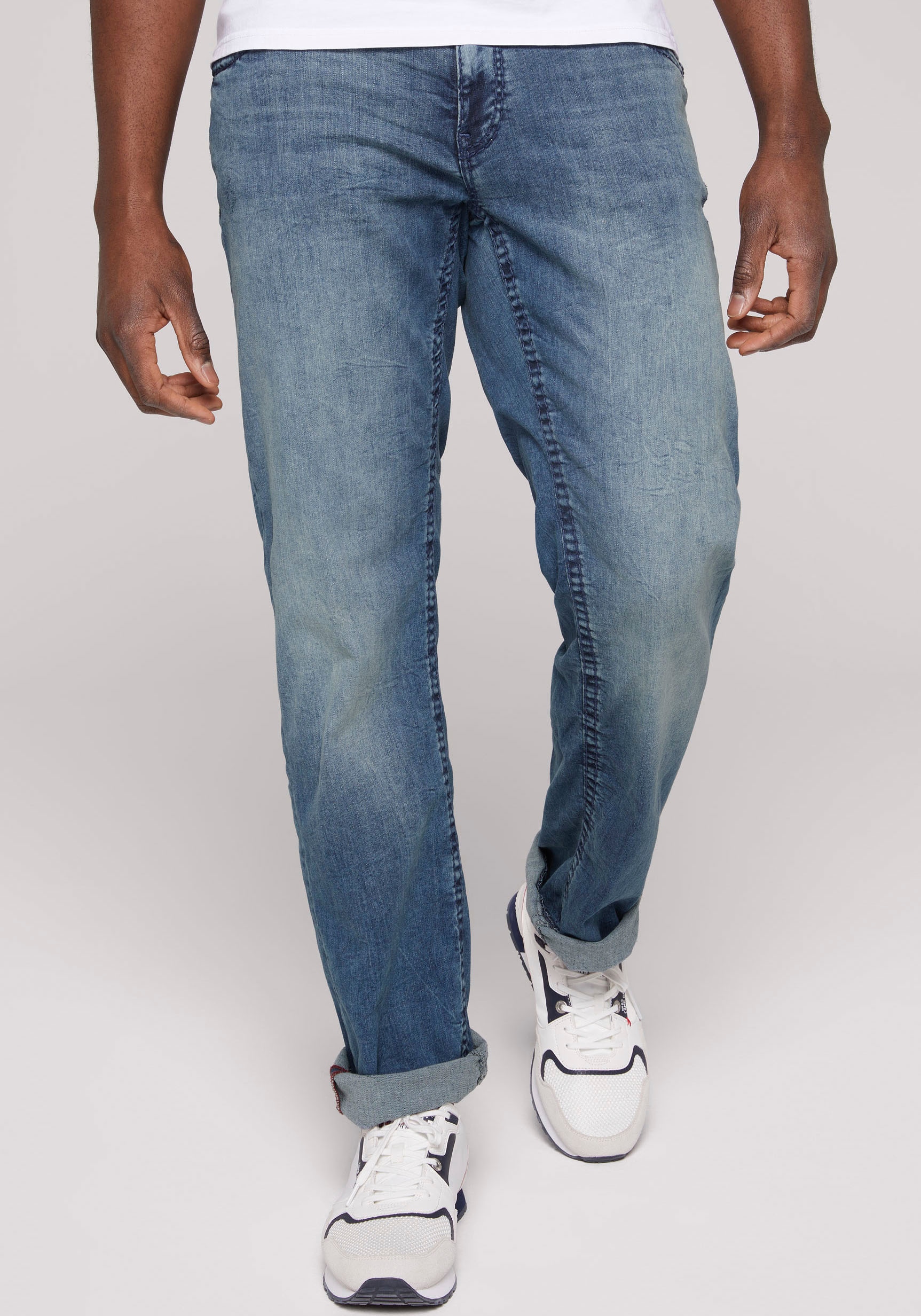 CAMP DAVID Loose-fit-Jeans »CO:NO:C622«, mit markanten Nähten günstig  kaufen