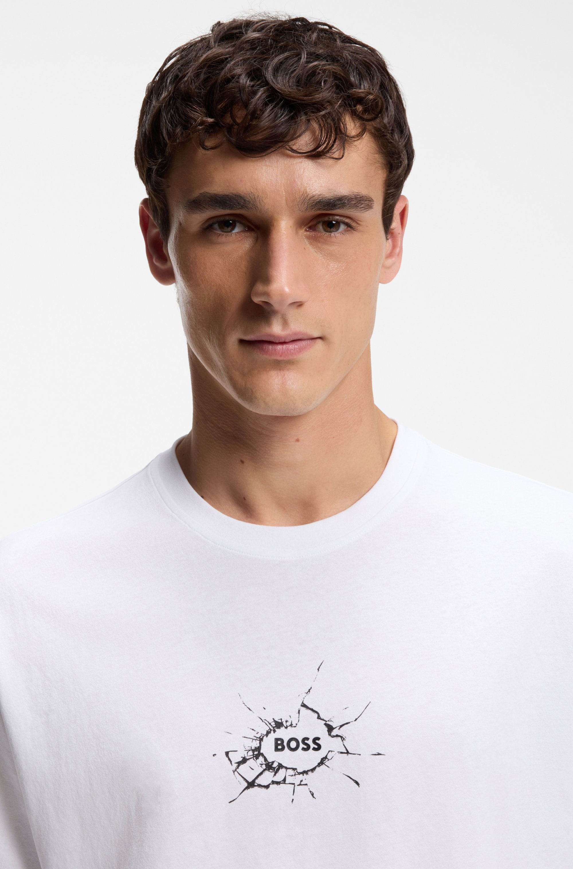 BOSS ORANGE T-Shirt »Te voyage« mit coolem Logo-Druck