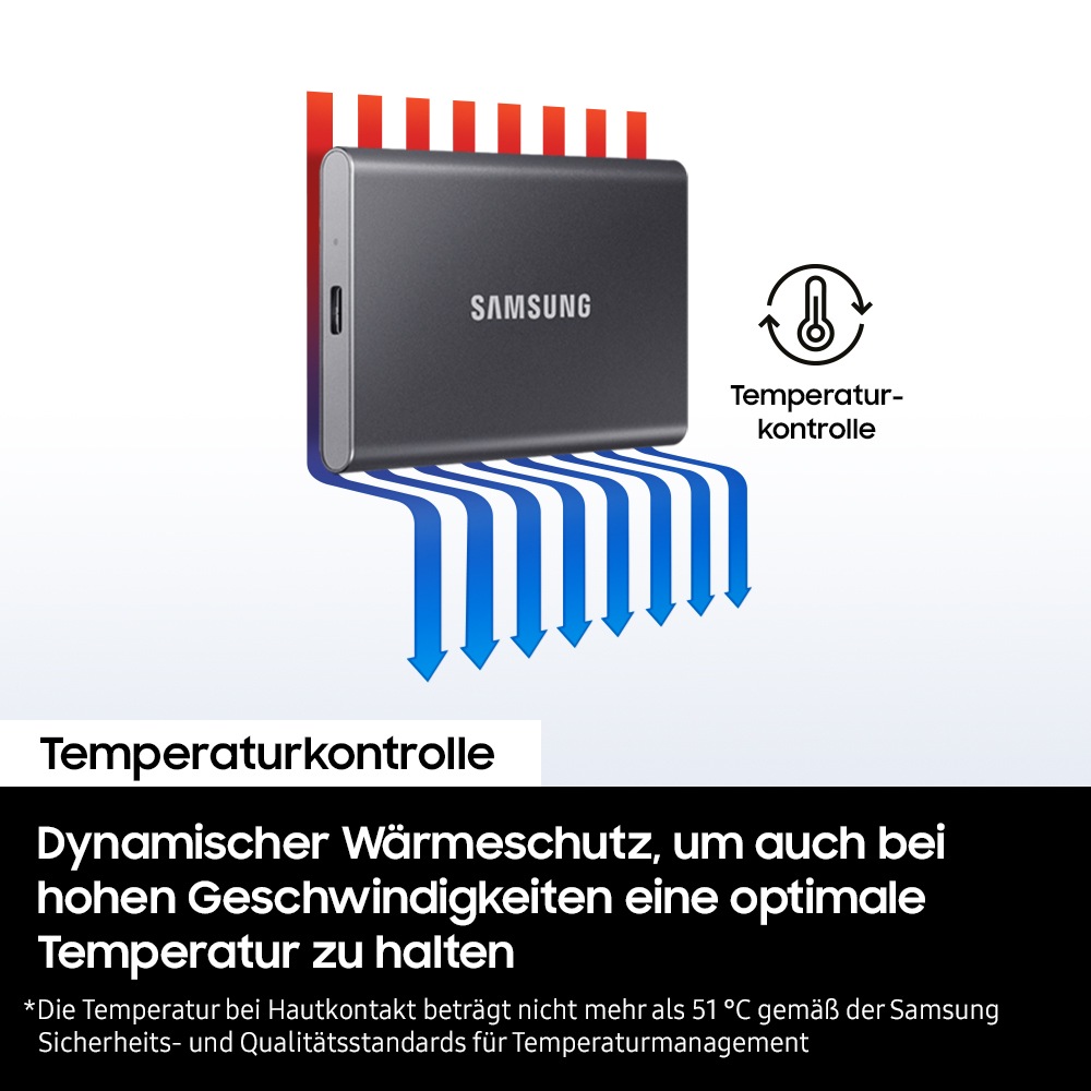 Samsung SSD-Festplatte »Portable SSD T7« 2 TB