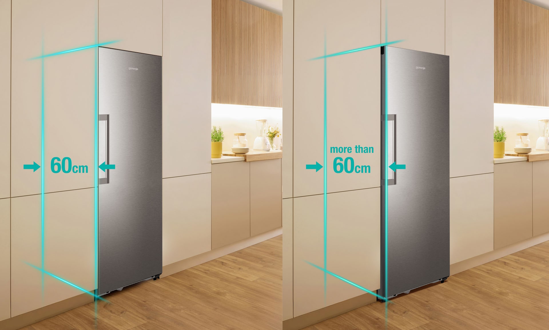 GORENJE Gefrierschrank »FNC618C6XWF« 185,6 cm hoch 59,5 cm breit KitchenFit passt sich nahtlos deiner Küche an