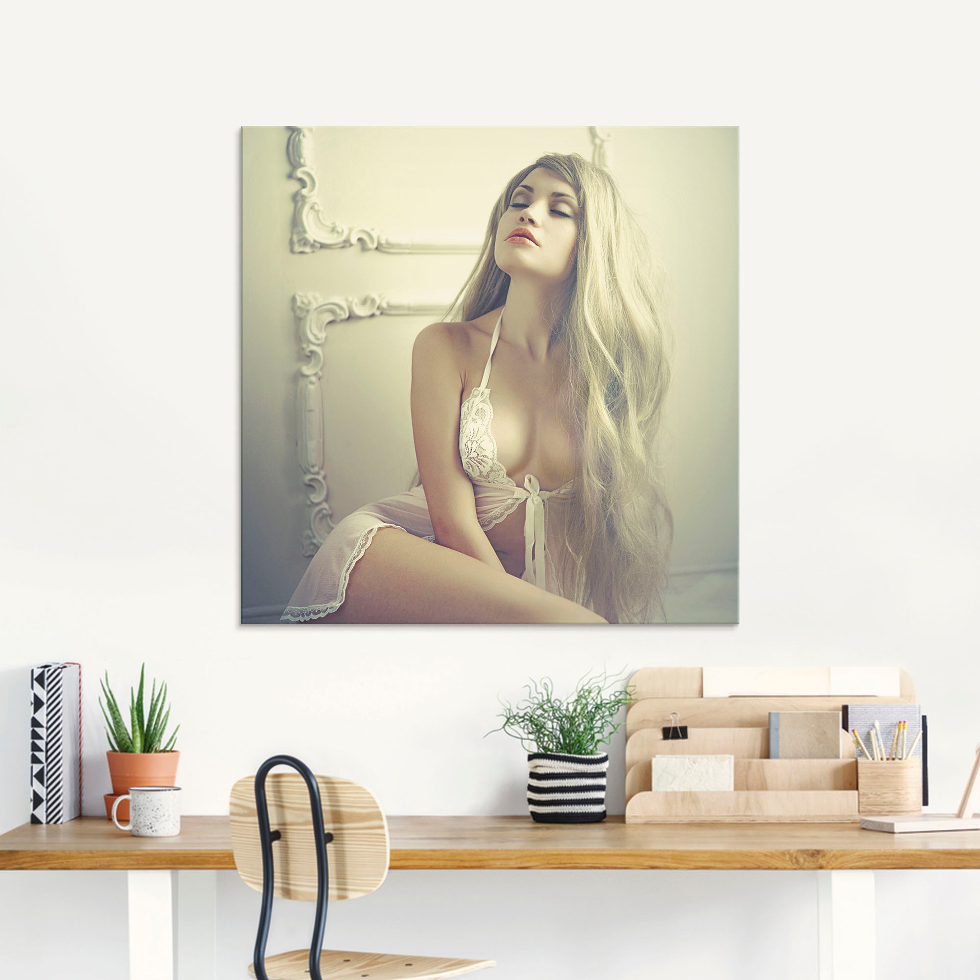 Artland Glasbild »Sinnliches Mädchen« Frau 1 Stk. tlg. in verschiedenen Grö günstig online kaufen