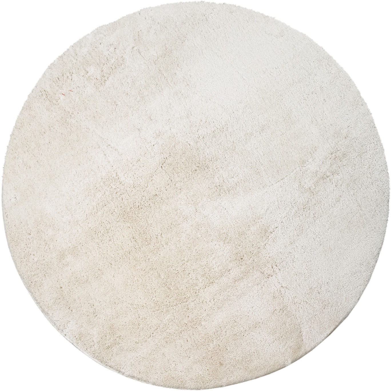 Paco Home Teppich »Cadiz 630«, rund, 14 mm Höhe, Kurzflor, Uni-Farben, besonders weich, waschbar, Wohnzimmer