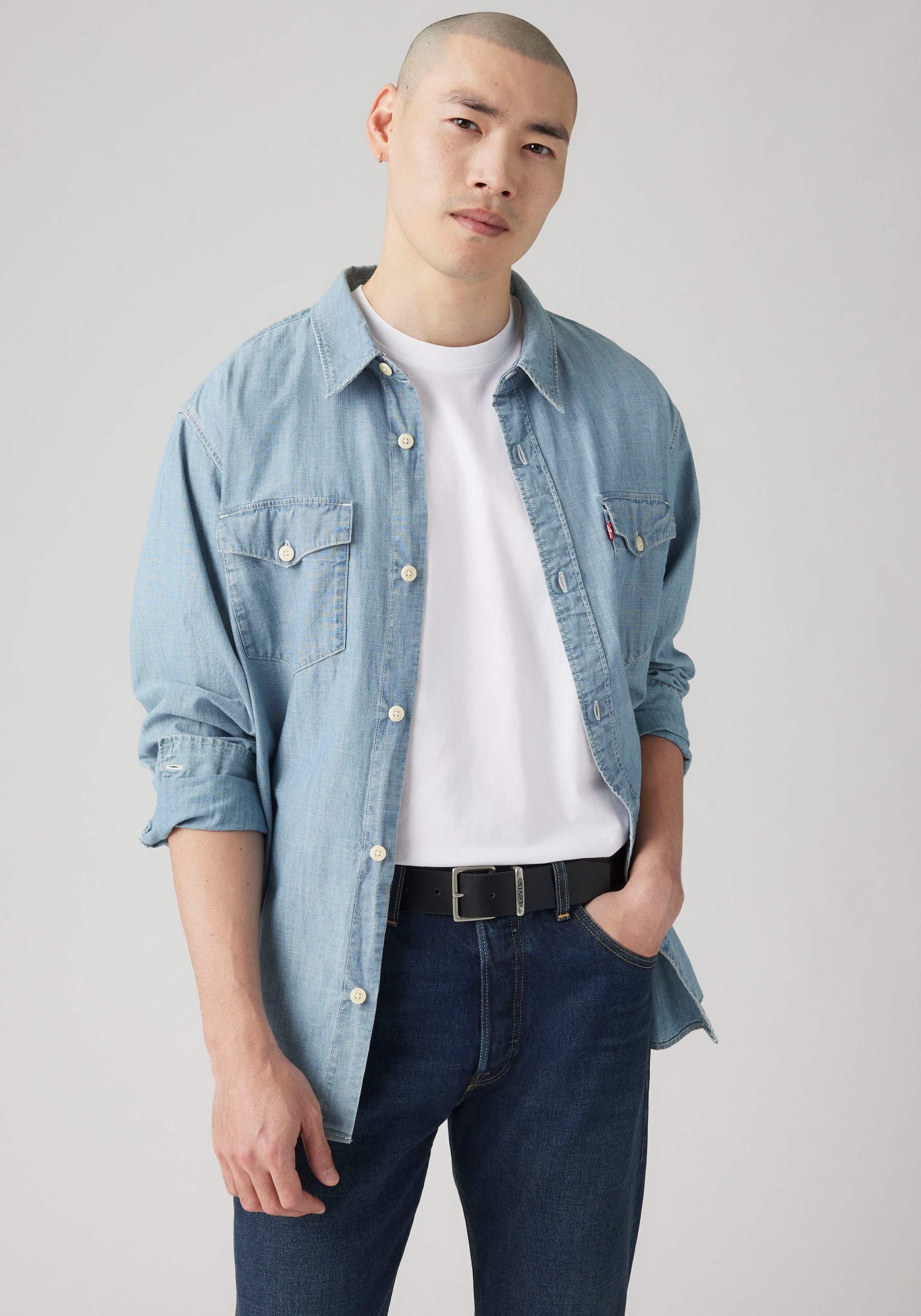 Levi's® Ledergürtel »FLAT KEEPER BELT« mit Metallschnalle