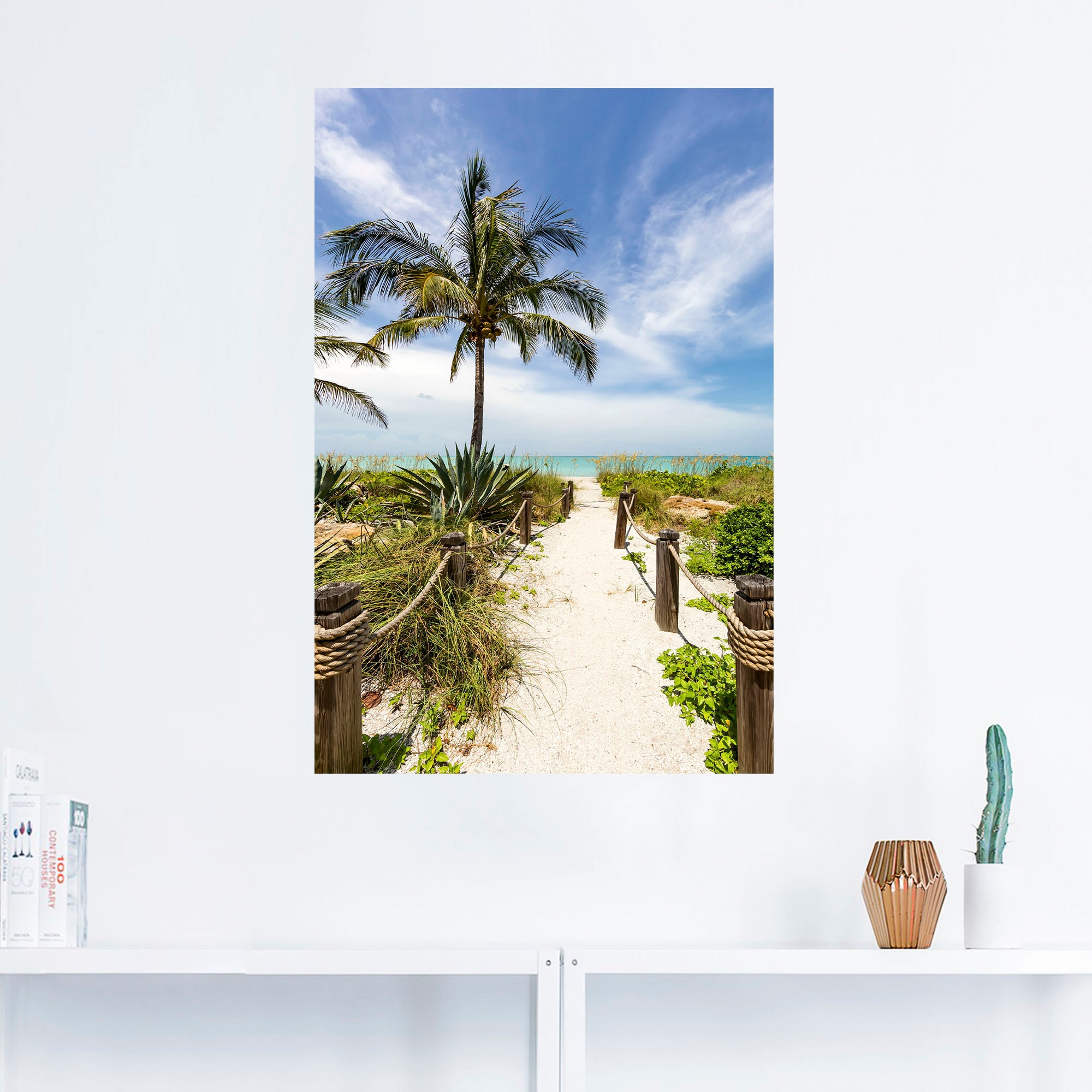 Artland Wandbild »Weg zum Strand II«, Strandbilder, (1 St.), als Alubild, Outdoorbild, Poster, Wandaufkleber in verschied. Größen