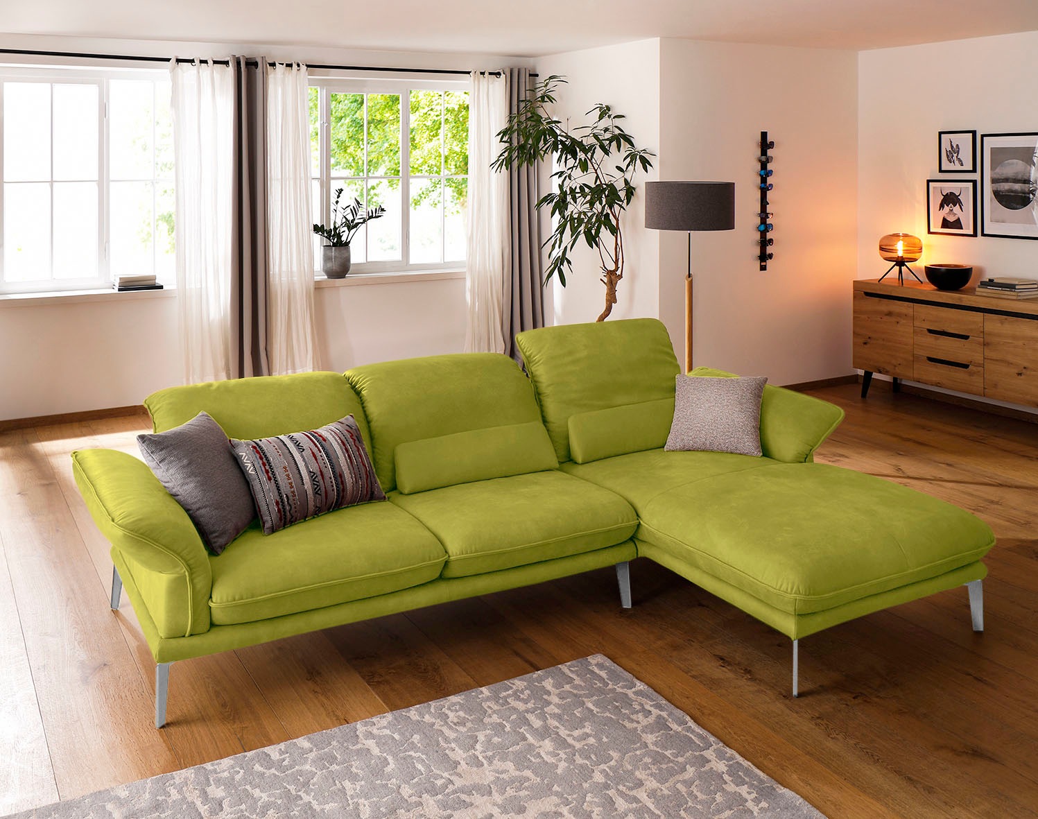 W.SCHILLIG Ecksofa "sherry, Designsofa mit tollem Sitzkomfort, bequem, L-Fo günstig online kaufen