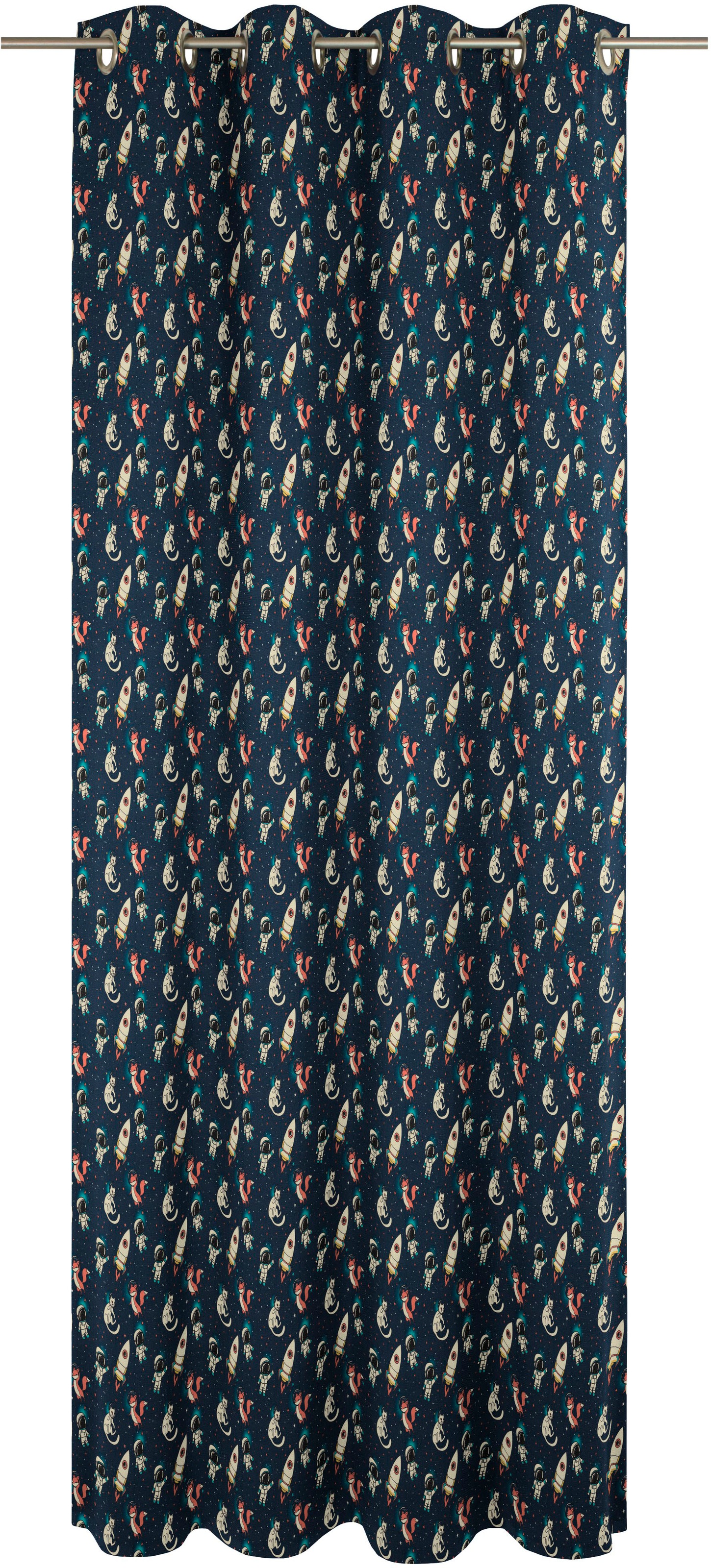 Adam Vorhang »Space« Ösen 1 Stk. tlg. aus 100% Bio-Baumwolle günstig online kaufen