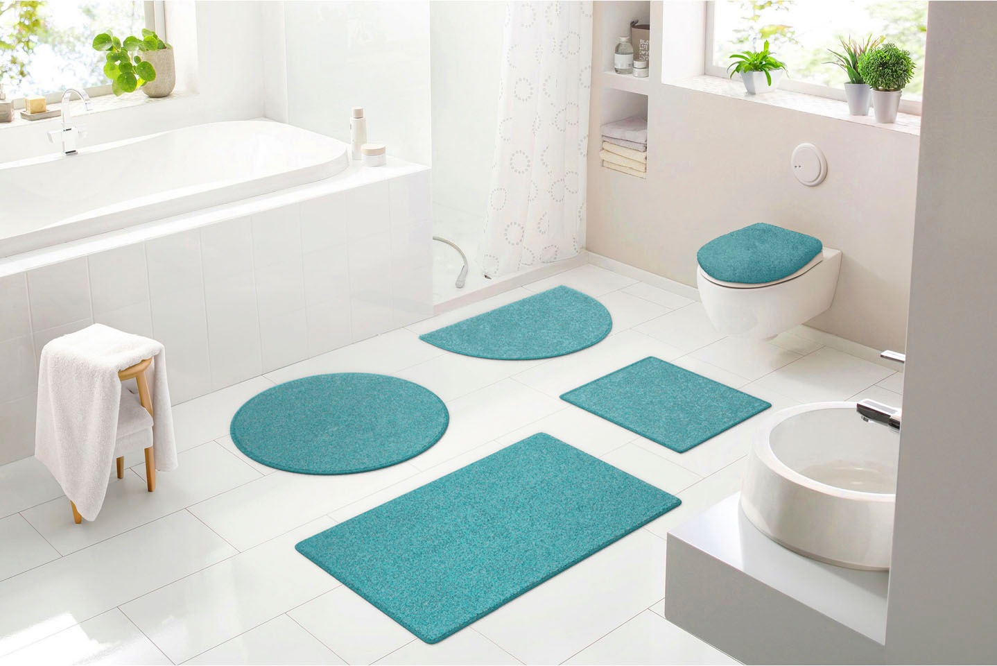 Grund Badematte »Melli« Höhe 17 mm rutschhemmend beschichtet fußbodenheizun günstig online kaufen