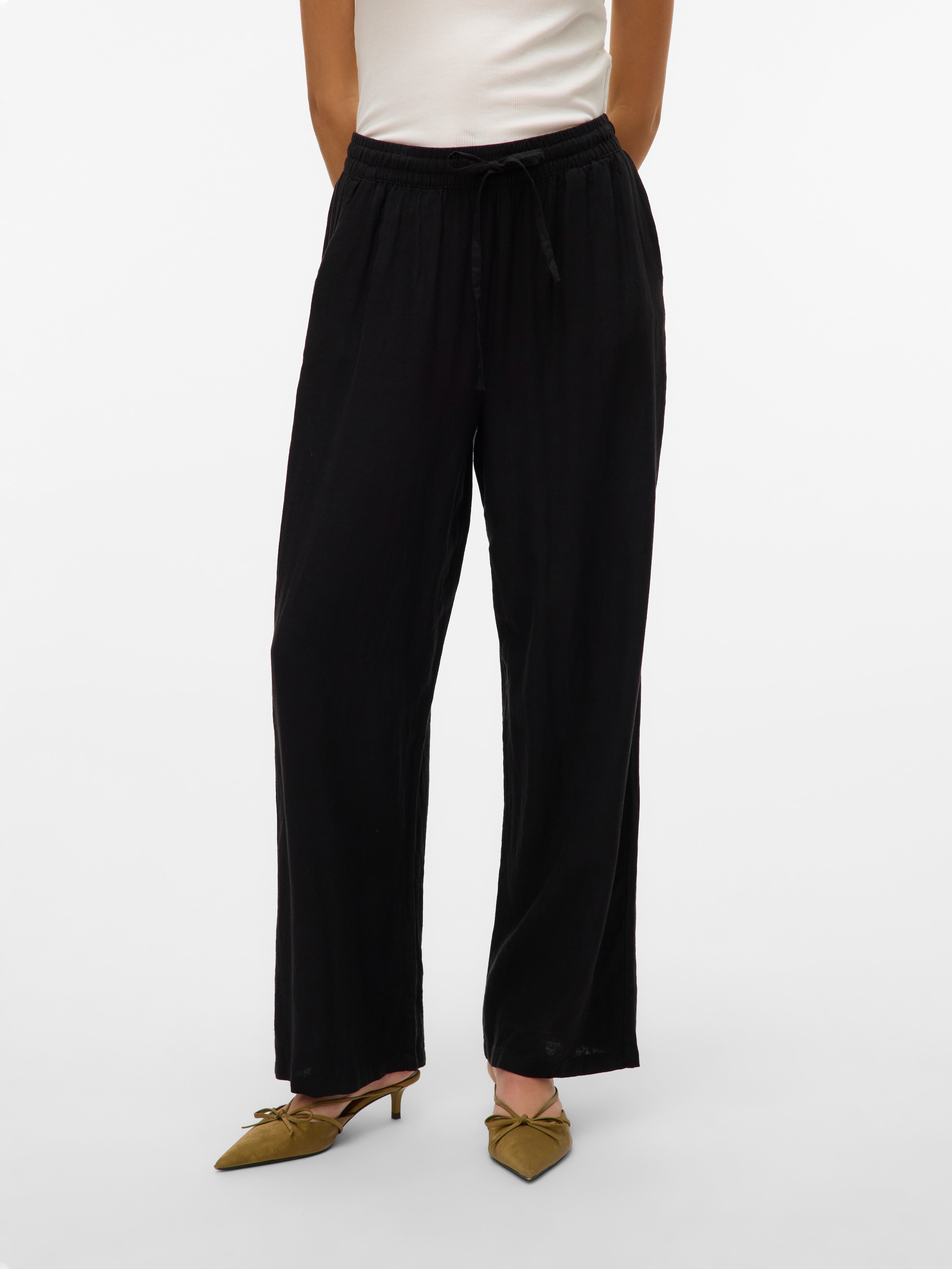 Vero Moda Schlupfhose »VMLINN LINEN PANTS WVN NOOS«  Sommerhose, mit Leinen