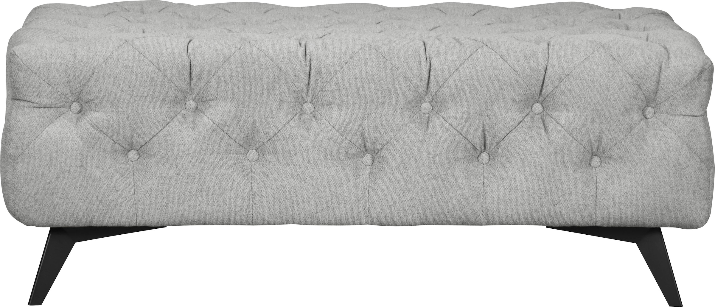 Home affaire Polsterhocker »Amaury« Chesterfield-Optik, Breite 120cm, Fußfa günstig online kaufen