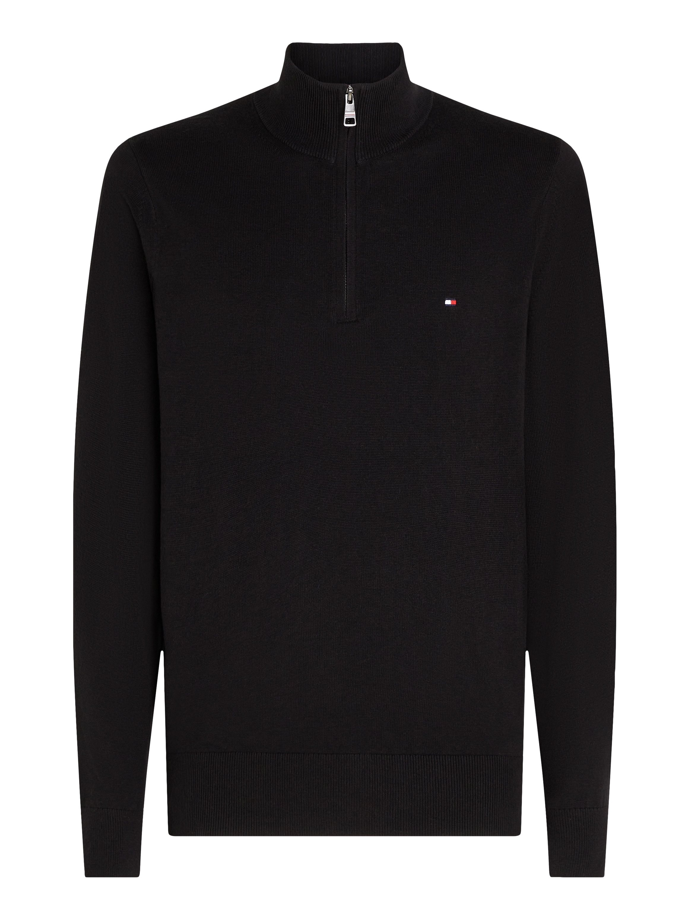 Tommy Hilfiger Troyer »PIMA ORG CTN CASHMERE ZIP MOCK«