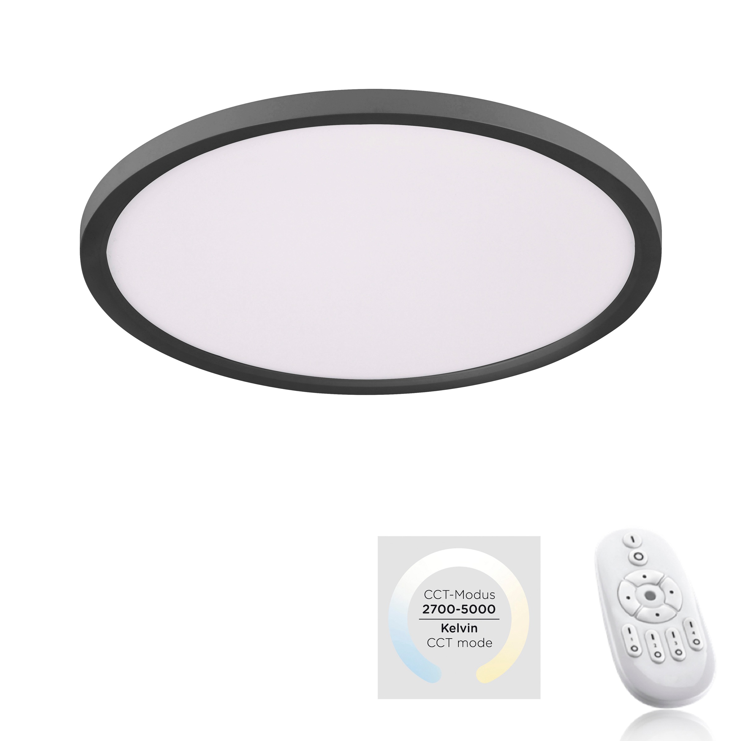JUST LIGHT LED Deckenleuchte »FLAT«, 1 flammig, Leuchtmittel LED-Board   LE günstig online kaufen