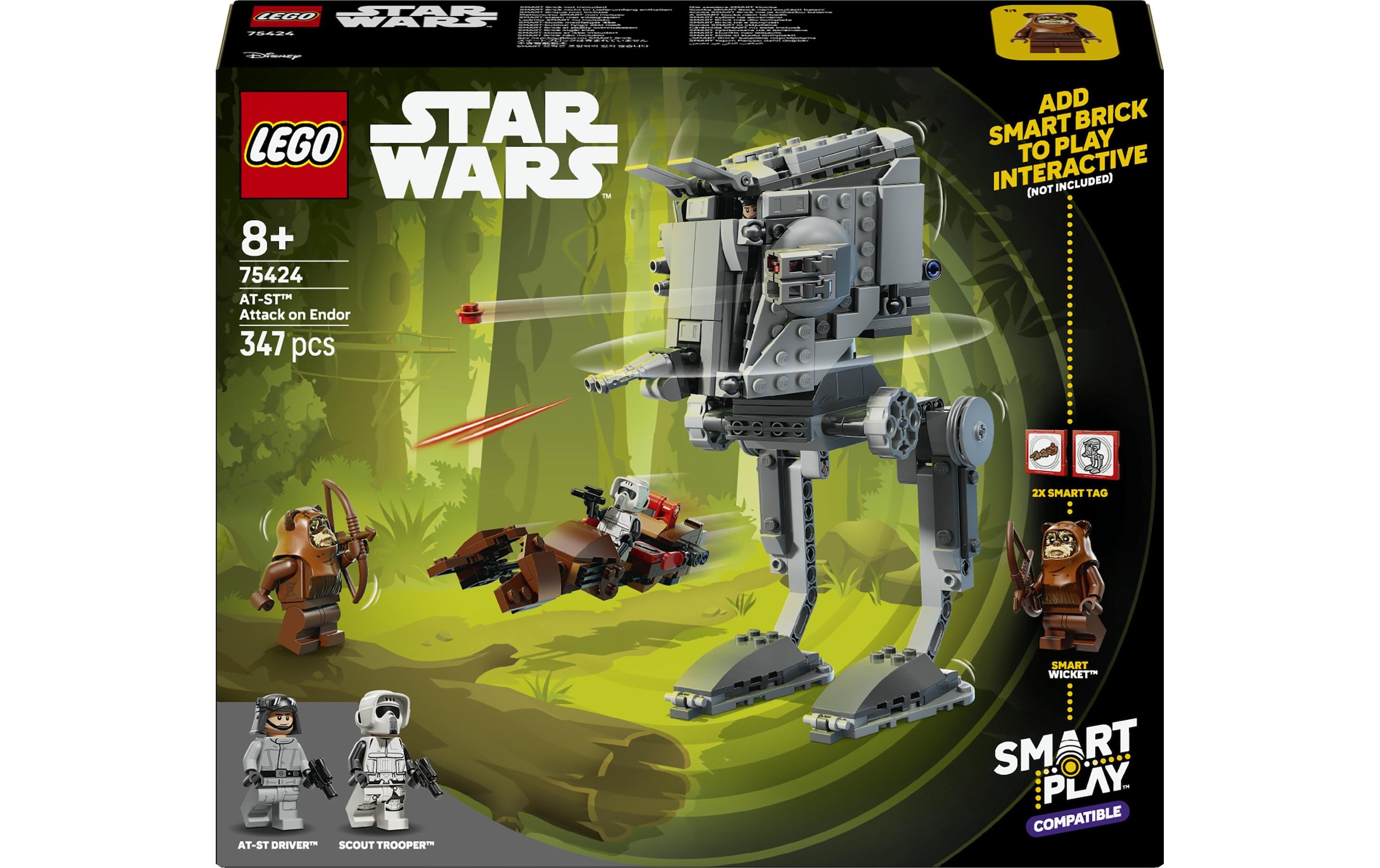 LEGO® Konstruktionsspielsteine »SMART Play: AT-ST Angriff auf Endor (75424), LEGO Star Wars ™« Mit SMART Brick kombatibel (nicht im Lieferumfang enthalten)