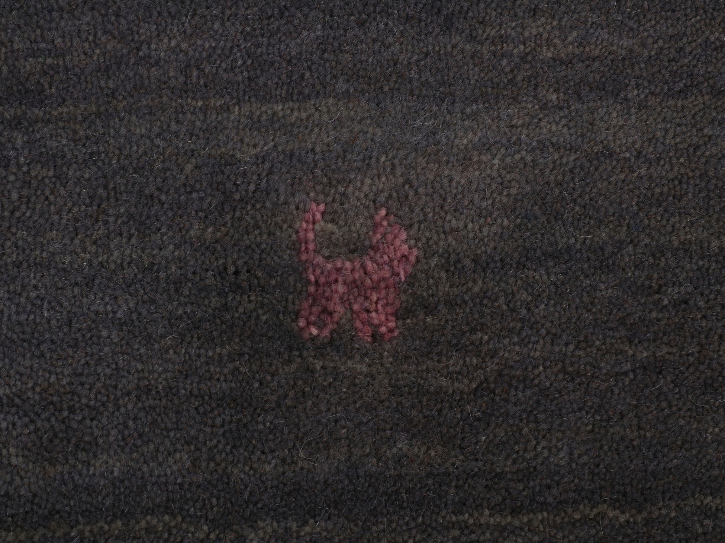 5. Bild von carpetfine Wollteppich »Gabbeh Uni«, rechteckig, reine Wolle, handgewebt, Gabbeh Loom Tiermotiv, auch als Läufer