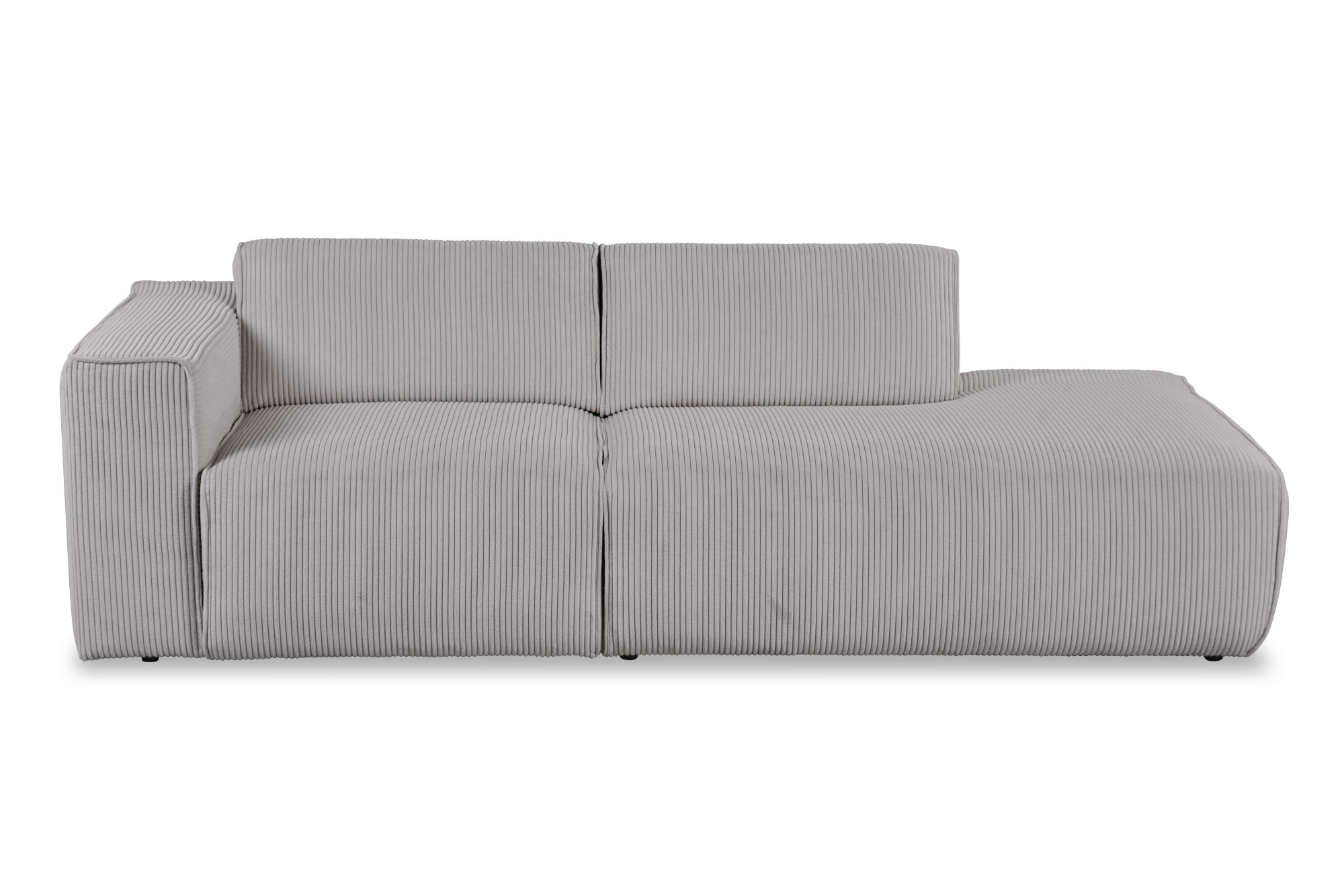andas 2-Sitzer »Noord mit Kedernaht, Breite 227 cm«, Cord, Struktur, Webstoff, mit Wellenunterfederung, Massivholzrahmen