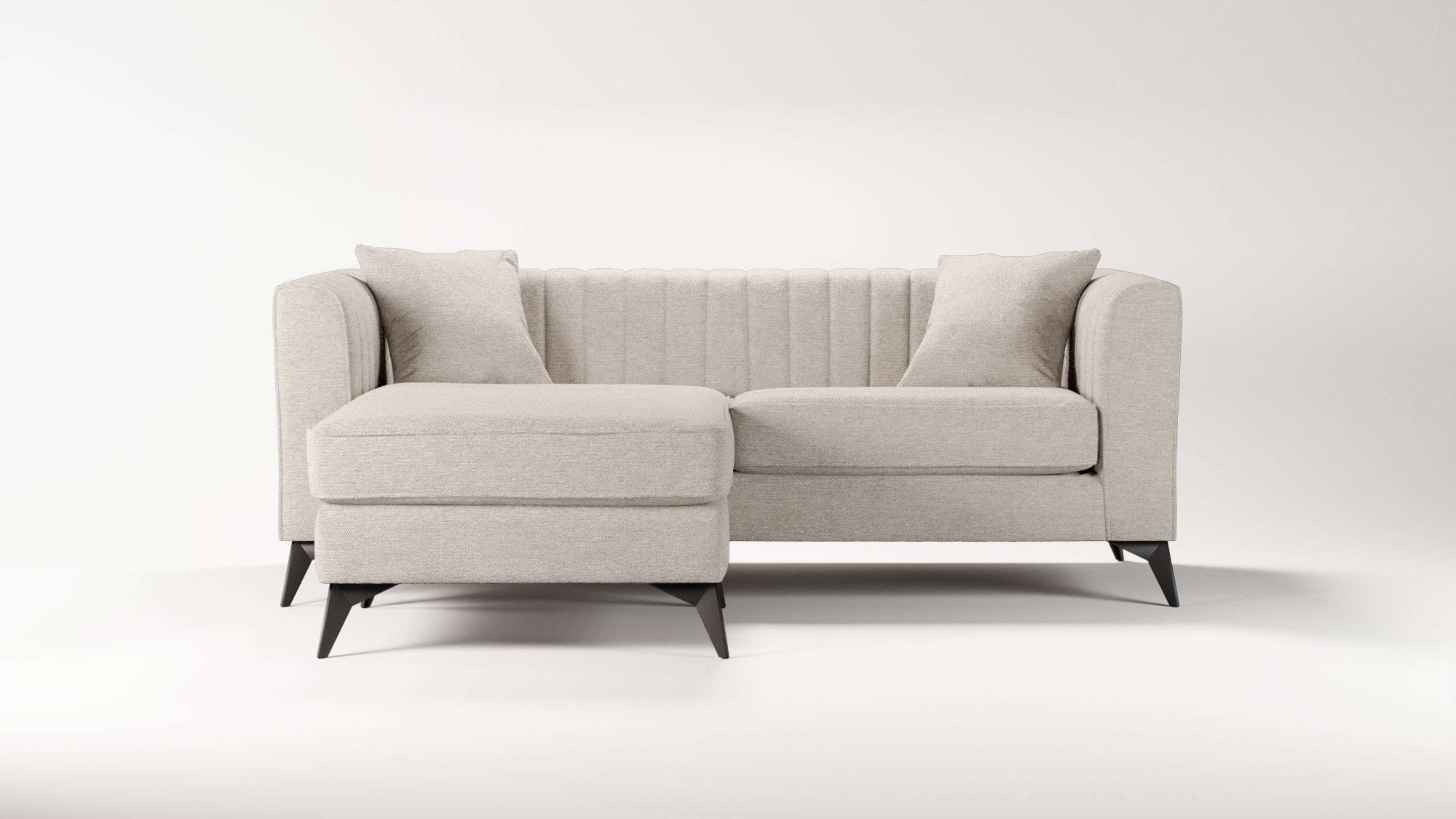 Places of Style Ecksofa »MATTHEW L-Form ideal für kleine Räume, Maße B/T/H: günstig online kaufen
