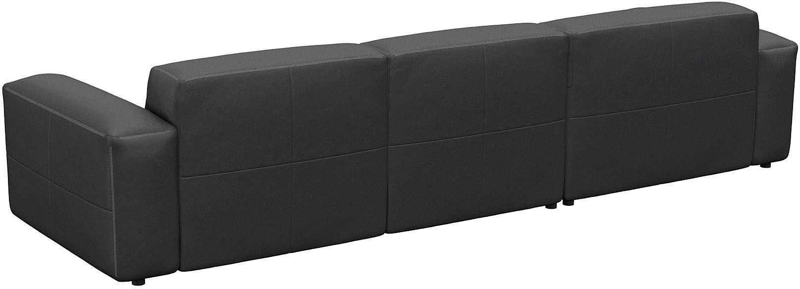 FLEXLUX Ecksofa »Lucera bequem und komfortabel durch hochwertigen Sitzaufbau, L-Form«, modern & anschmiegsam, Kaltschaum, Stahl-Wellenunterfederung