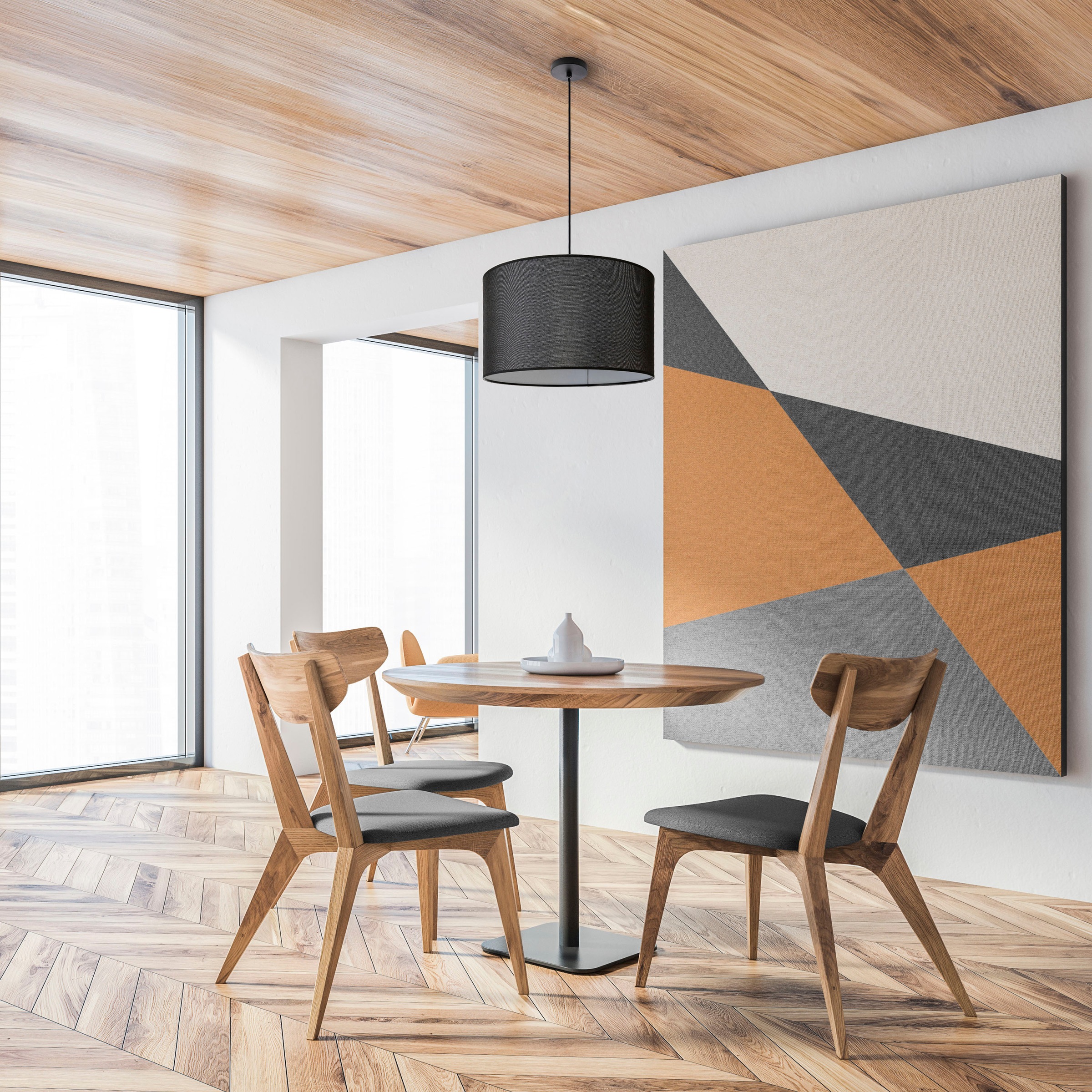 Paco Home Pendelleuchte »HUGO CANVAS UNI COLOR« E27 Wohnzimmer Stoff Lampen günstig online kaufen