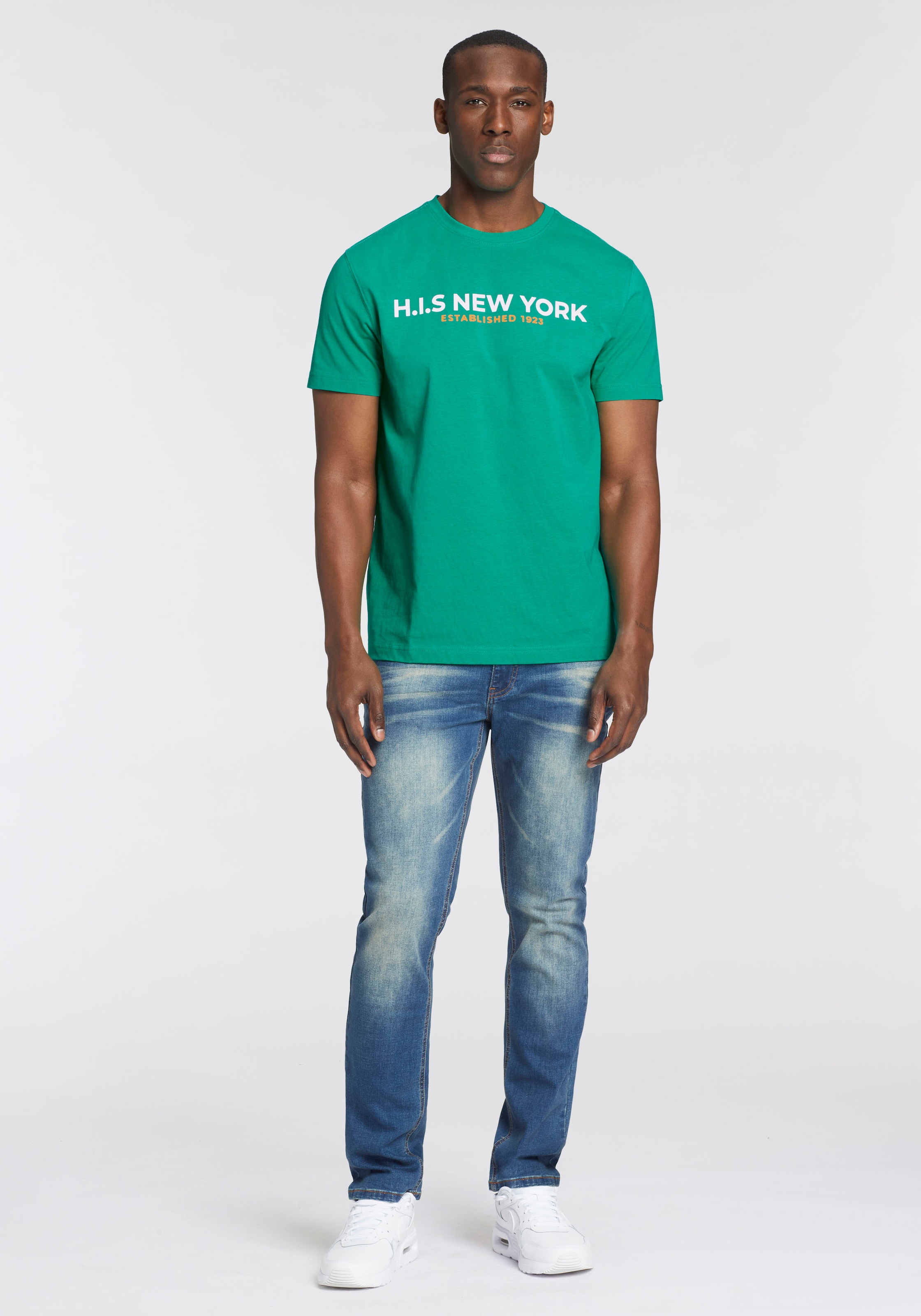 H.I.S T-Shirt, Mit großem Frontprint
