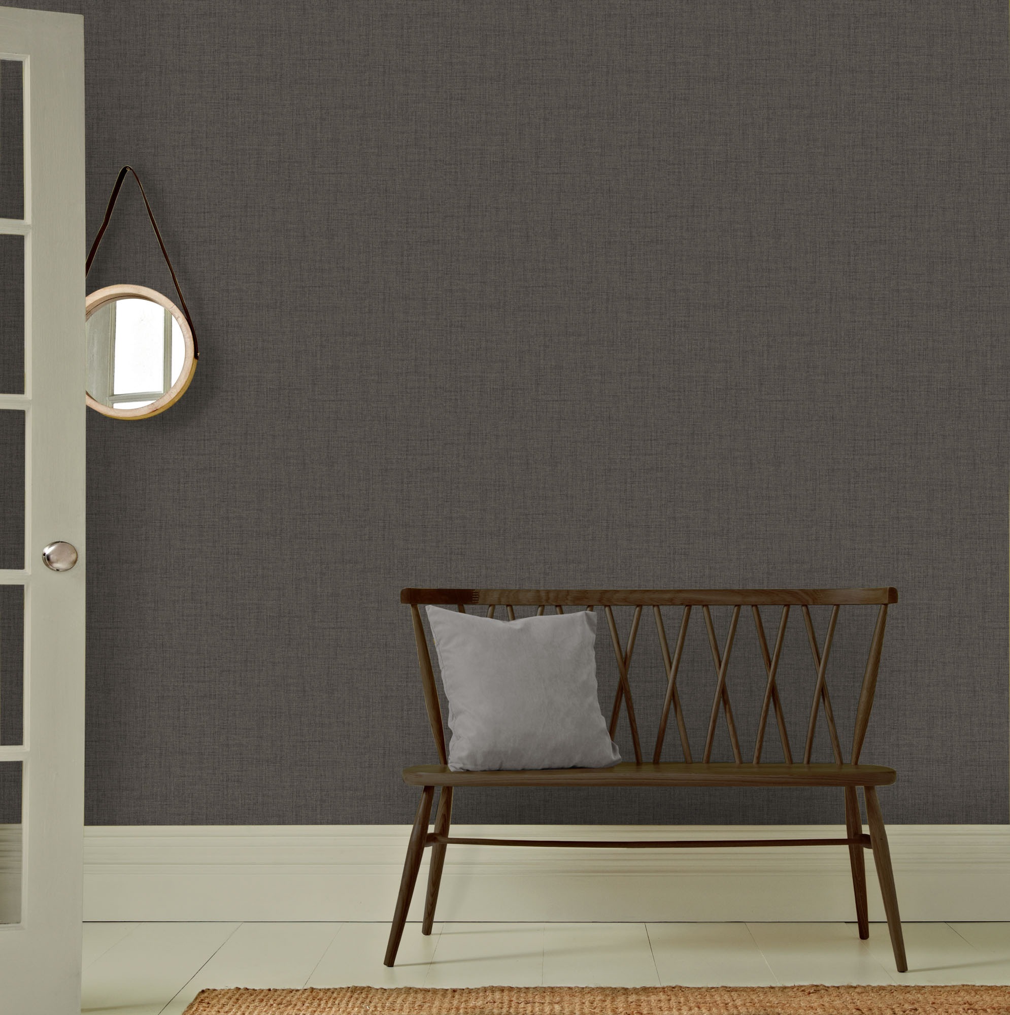 WOW Vliestapete »Matt Textil Warm« Ton-in-Ton glatt 10mx52cm (ca. 5m2) günstig online kaufen