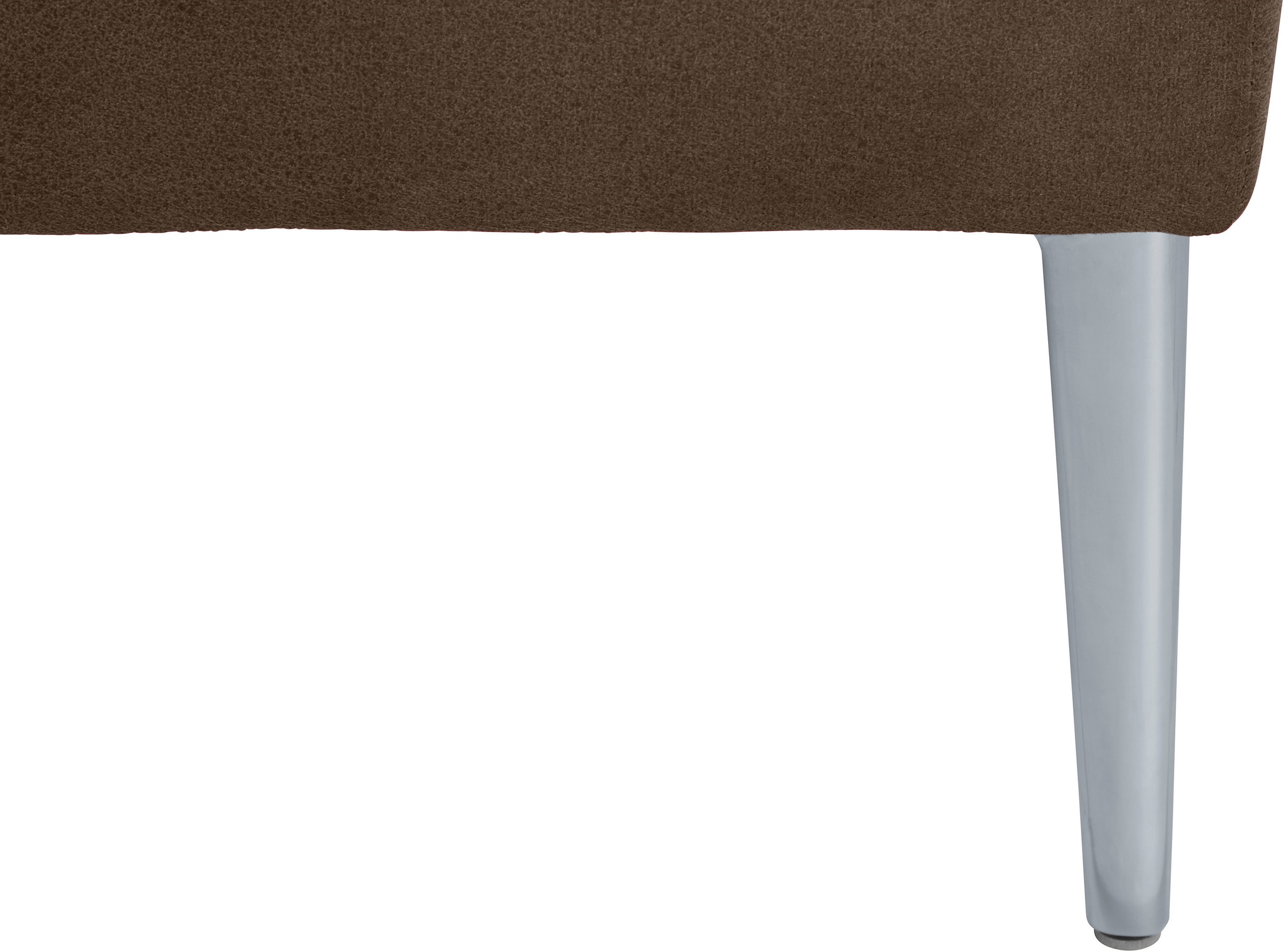 W.SCHILLIG Ecksofa »enjoy&MORE, Designsofa, elegant und bequem, L-Form«, mit Sitztiefenverstellung, Füße silber matt, Breite 310 cm