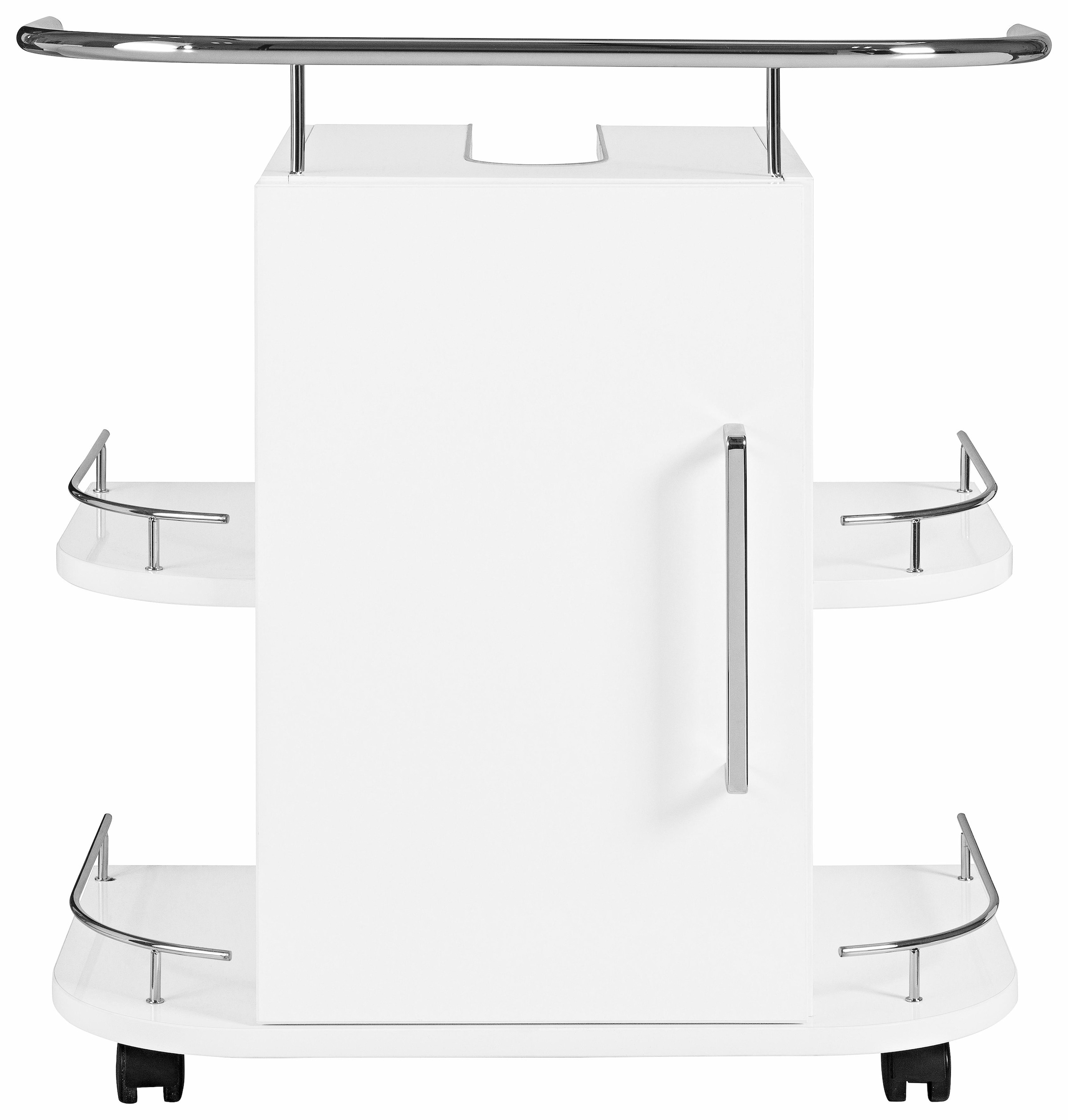 OPTIFIT Waschbeckenunterschrank Breite Rollen, und cm auf mit 60 kaufen »Napoli«, Rechnung Soft-Close-Funktion