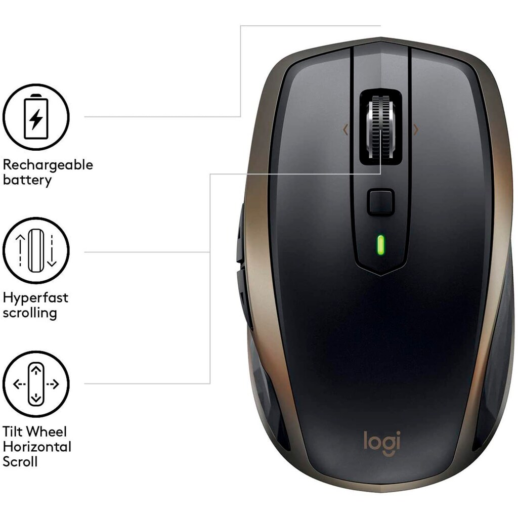 Logitech Maus »MX Anywhere 2 Wireless Mobile Mouse - OEM«