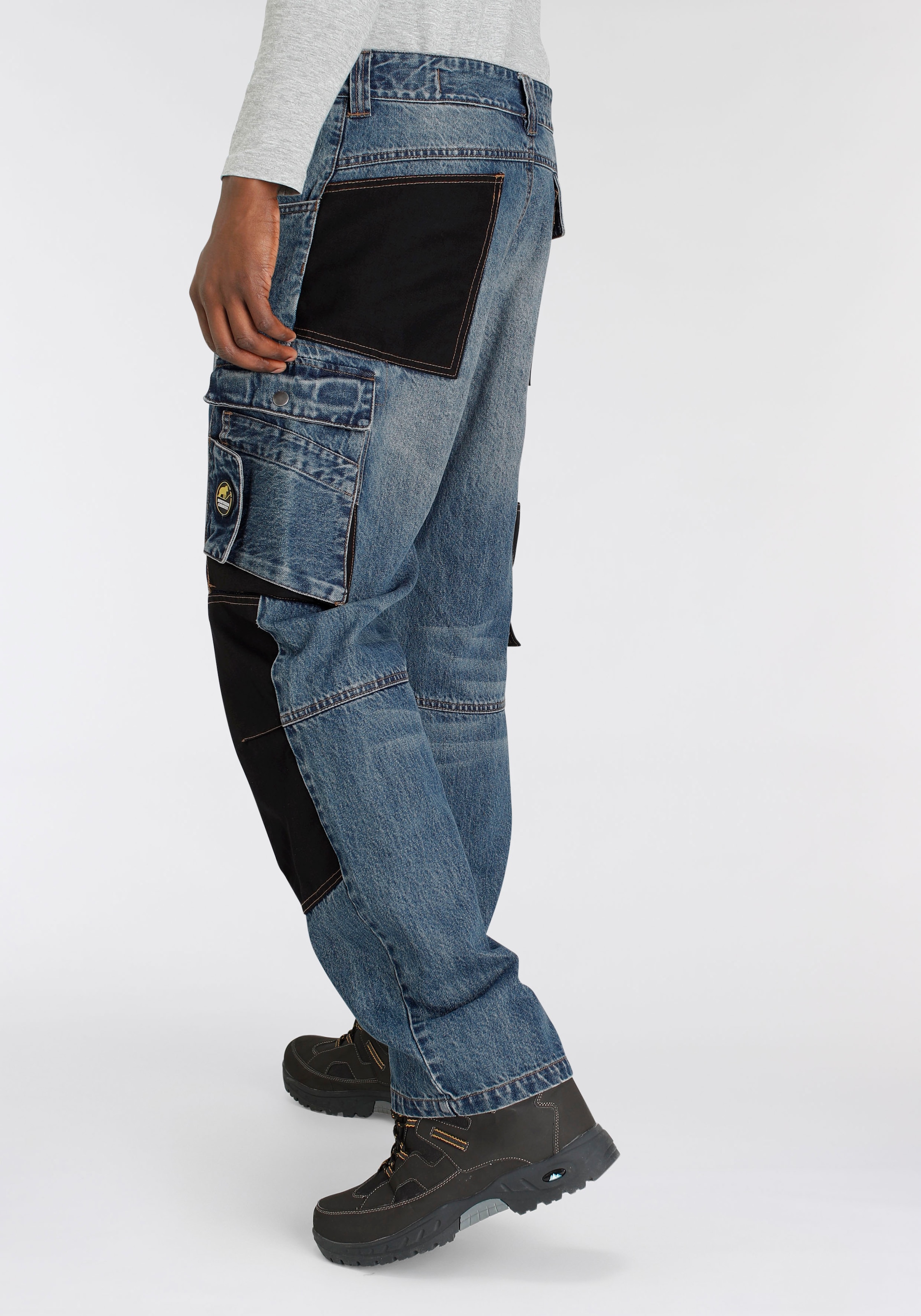 Northern Country Arbeitshose »Multipocket Jeans«, (aus 100% Baumwolle,  robuster Jeansstoff, comfort fit), mit dehnbarem Bund, 9 praktischen  Taschen, Knieverstärkung aus Cordura online bestellen