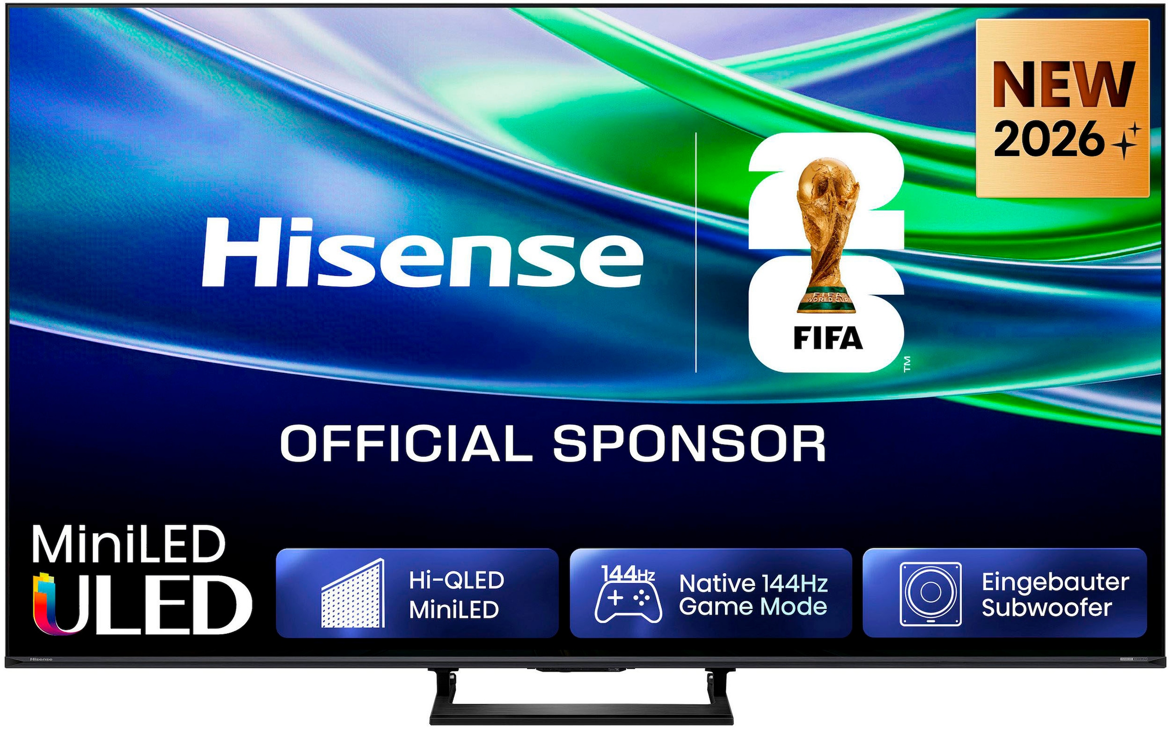 Hisense Mini-LED-Fernseher »55E8S« 139 cm/55 ″ Smart-TV inkl. HS2000 Soundbar im Wert von UVP €129