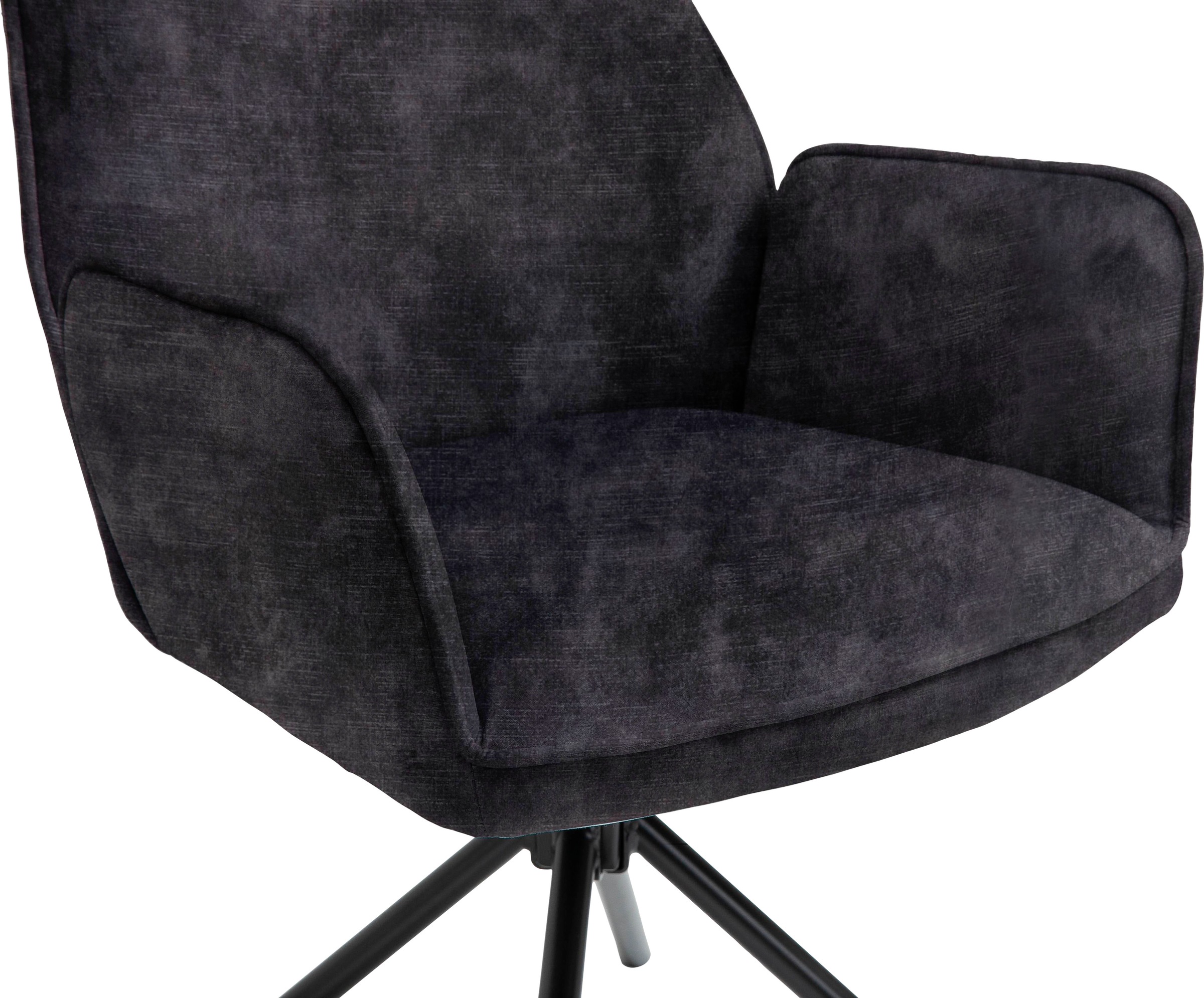 byLIVING Esszimmerstuhl »Blair«, (Set), 2 St., Samtstoff Velvet, 2er-Set, 360 Grad drehbar, gemütlicher Sessel, verschiedenen Stoffe