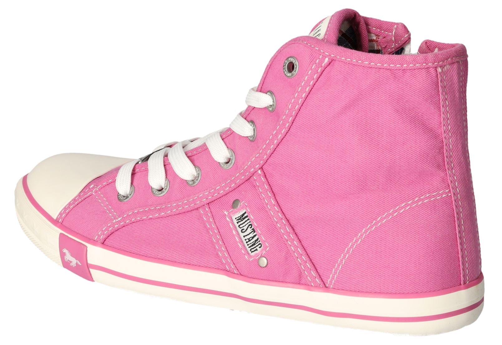 Mustang Shoes Sneaker, High Top-Sneaker, Schnürschuh mit Label in der Laufsohle