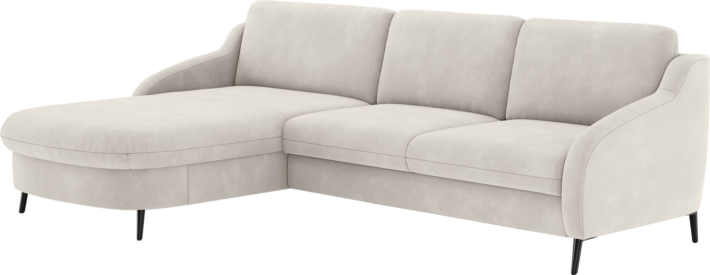 sit&more Ecksofa »Soul L-Form«, wahlweise mit Bettfunktion und Bettkasten oder Schubkasten