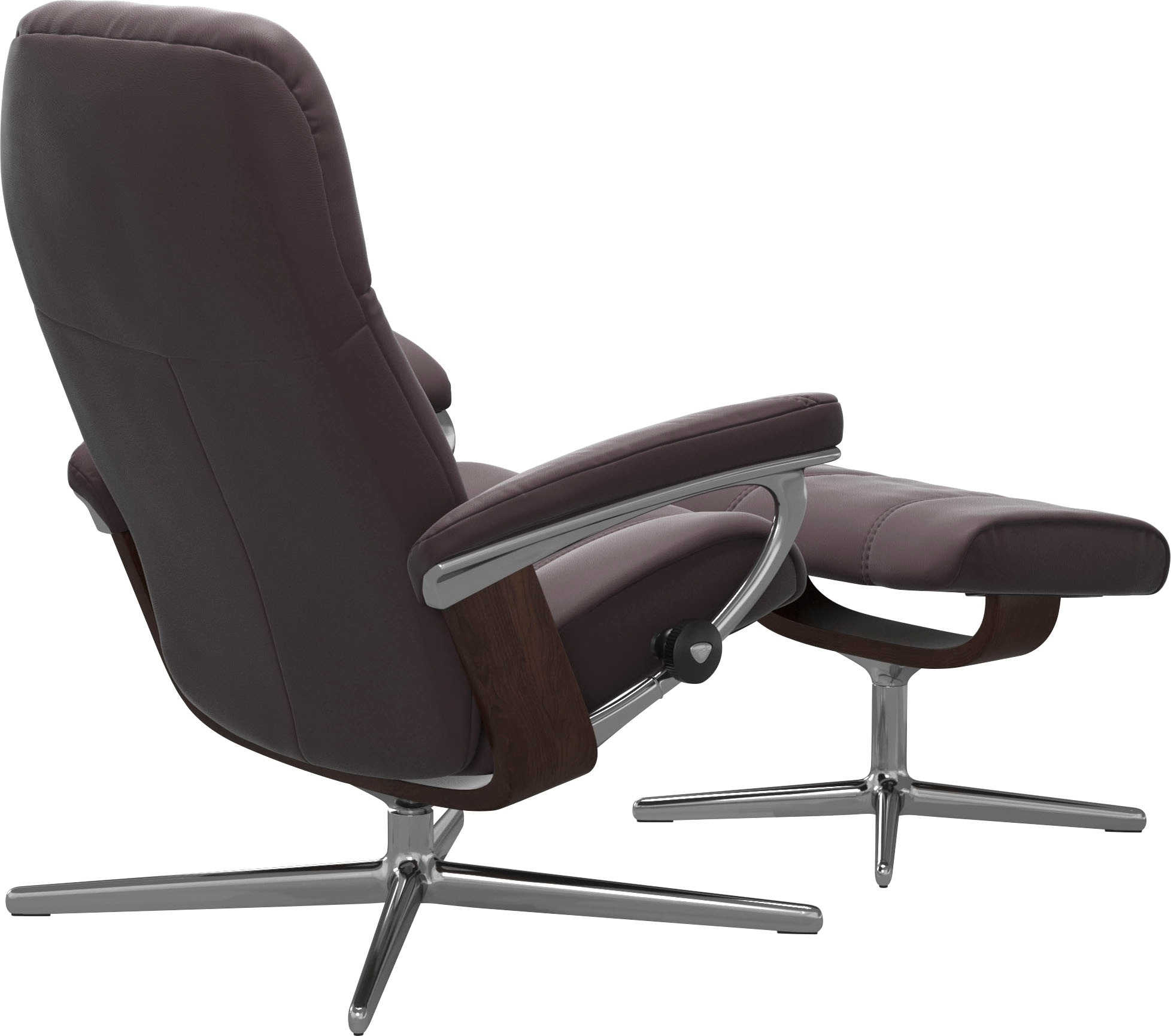 Stressless® Fußhocker »Consul«, mit Cross Base, Größe S, M & L, Holzakzent Braun